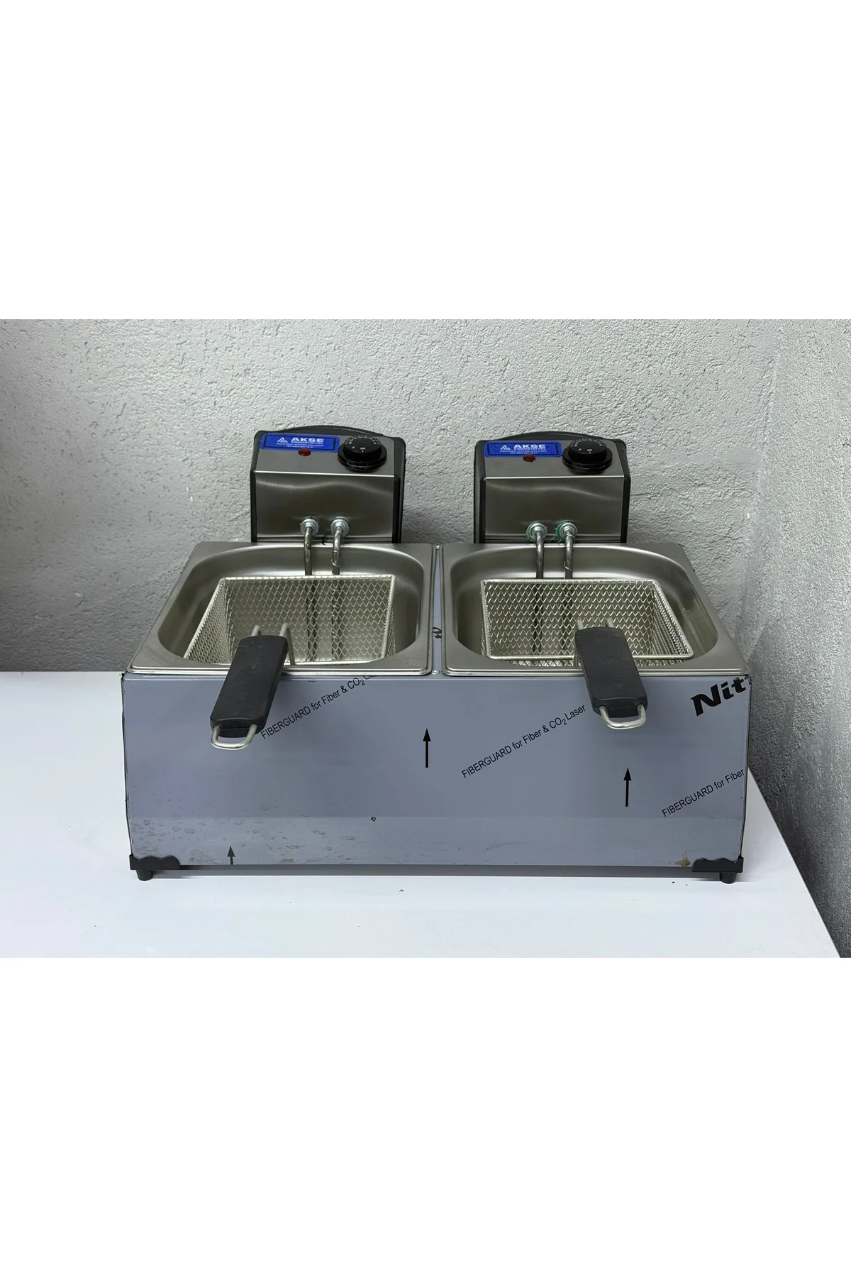 Akse Elektrikli Fritöz 5+5 Litre 42x50x20 cm - akse-endustriyel Görsel 3