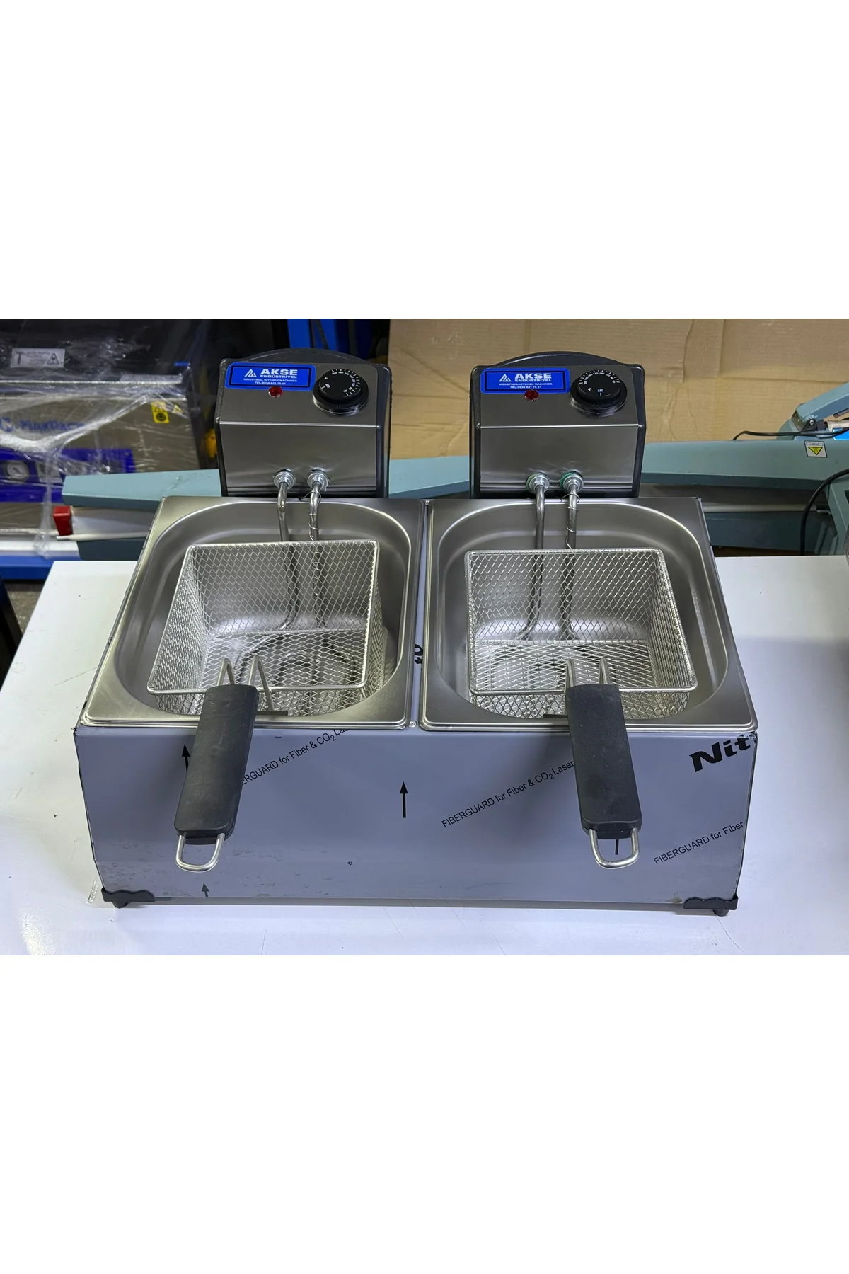 Akse Elektrikli Fritöz 5+5 Litre 42x50x20 cm - akse-endustriyel Görsel 4