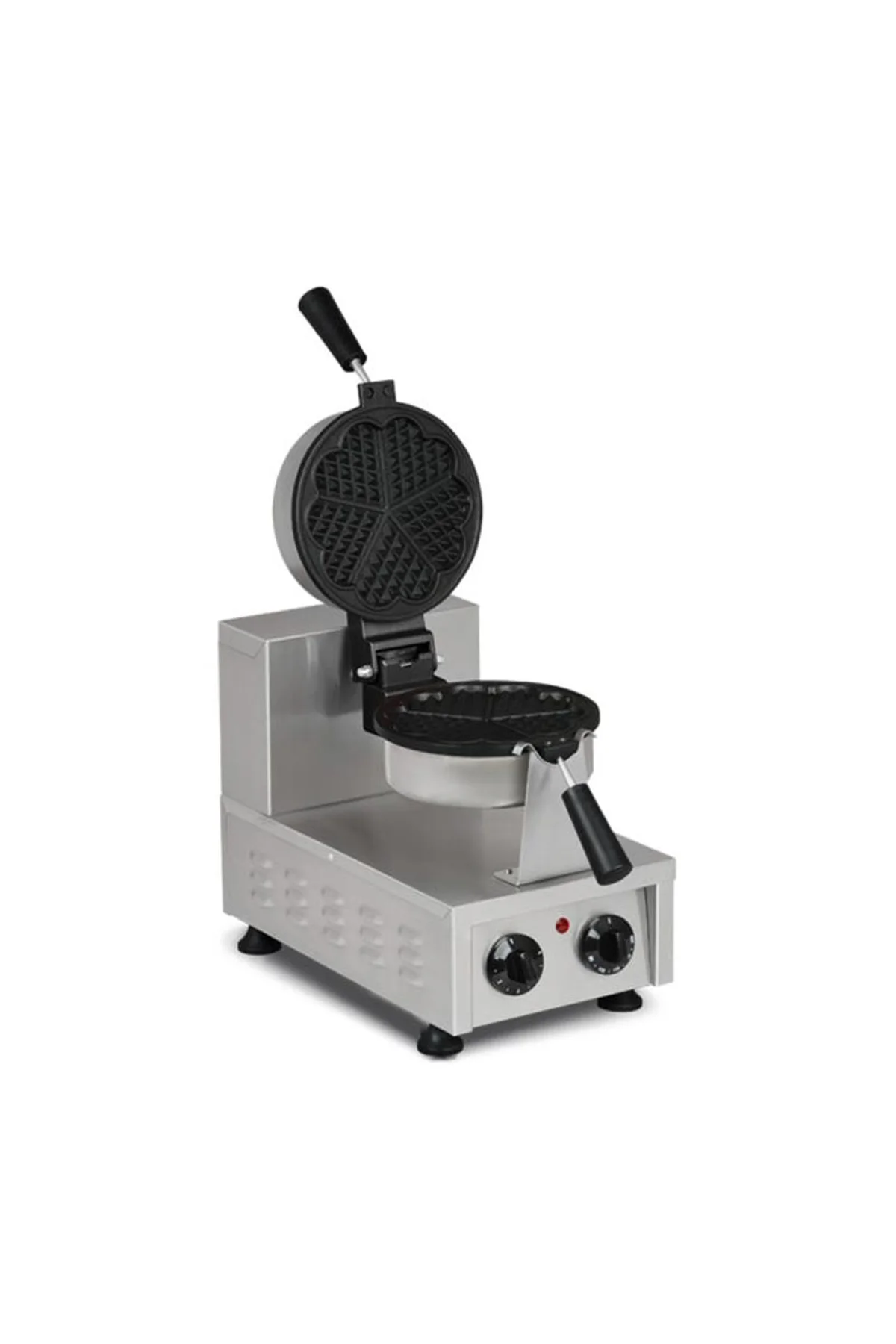 Omake Zamanlayıcılı Tekli Döner Waffle Makinesi Çiçek Model Elektrikli Omk.WFL12.E12.0201.Z5F