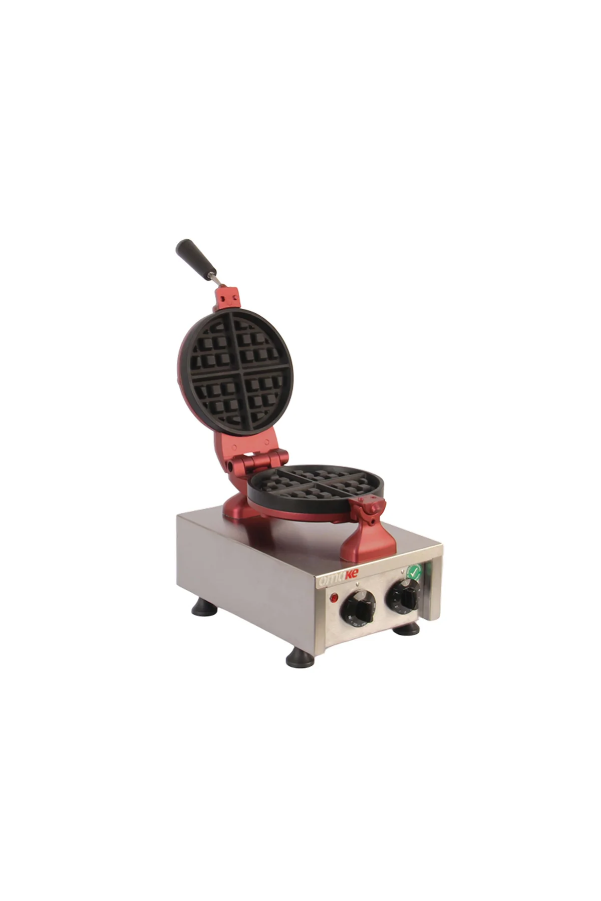 Omake Zamanlayıcılı Tekli Kare Waffle Makinesi 18 Cm Elektrikli Omk.WFL01.E12.0101.Z5F