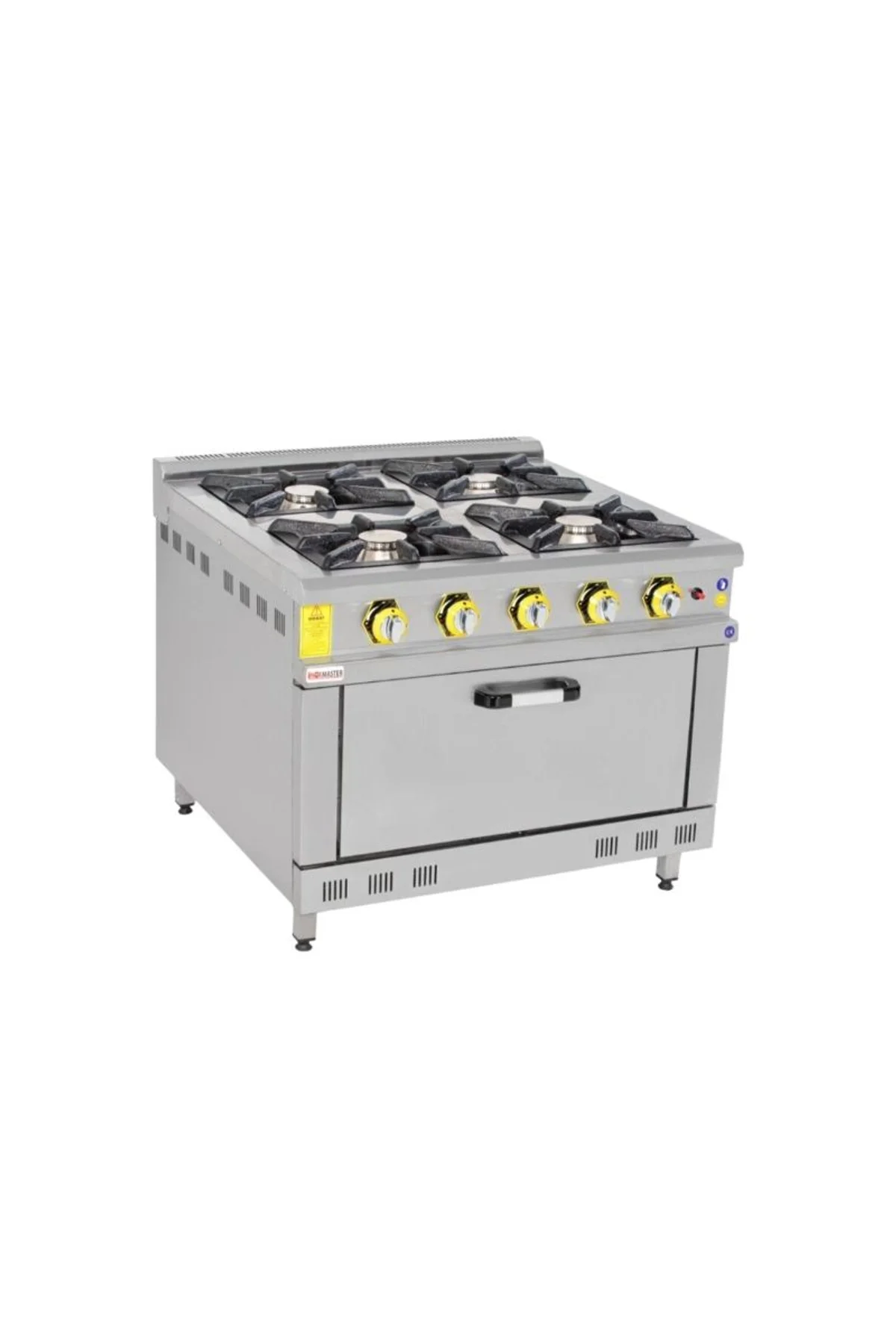 İnoxmaster 4 Lü Kuzine Gazlı ve Lpg Li 100x100x85 Cm
