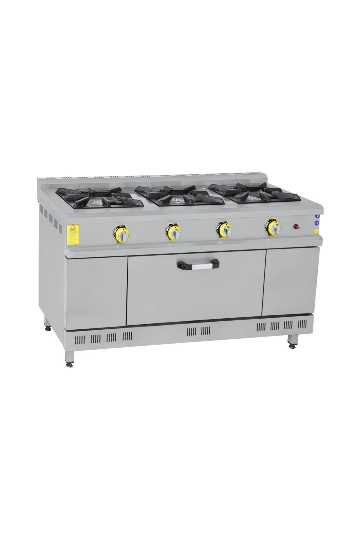 İnoxmaster 3 Lü Kuzine Gazlı ve Lpg Li 150x60x85 Cm