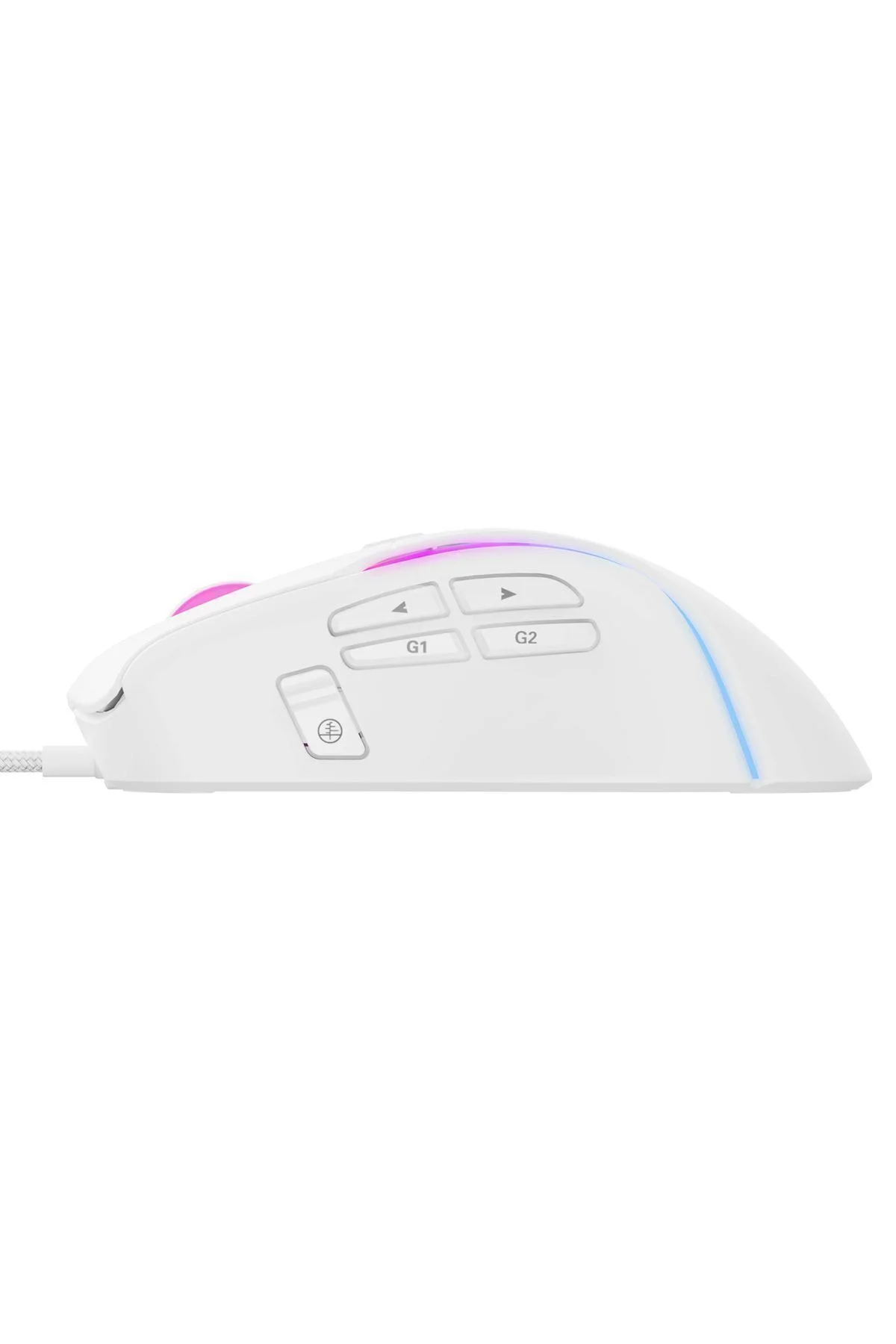 Gamenote Ms1033 Rgb Uyumlu 8000 Dpı Ayarlanabilir Ağırlıklı Beyaz Gaming Makrolu Oyuncu Mouse - Havit Görsel 7