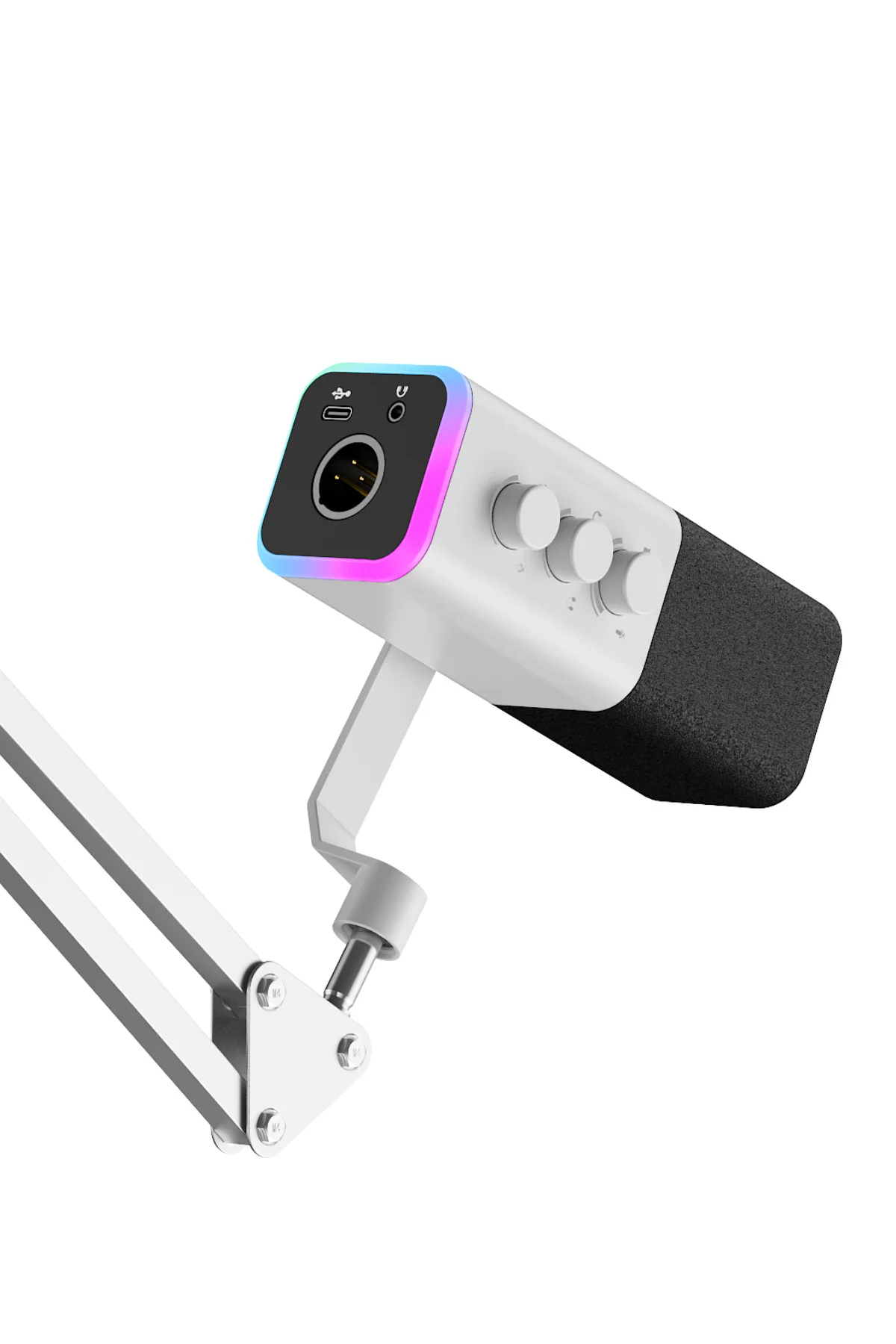 Gamenote GK71 Pro RGB Yayıncı Mikrofonu, 24-Bit, 192kHz, XLR &amp; Type-C, Stantlı - Havit Görsel 7