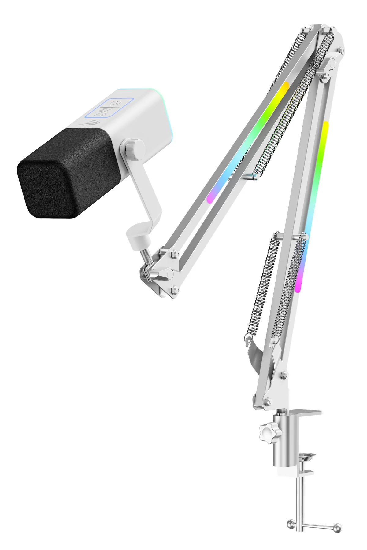 Gamenote GK71 Pro RGB Yayıncı Mikrofonu, 24-Bit, 192kHz, XLR &amp; Type-C, Stantlı