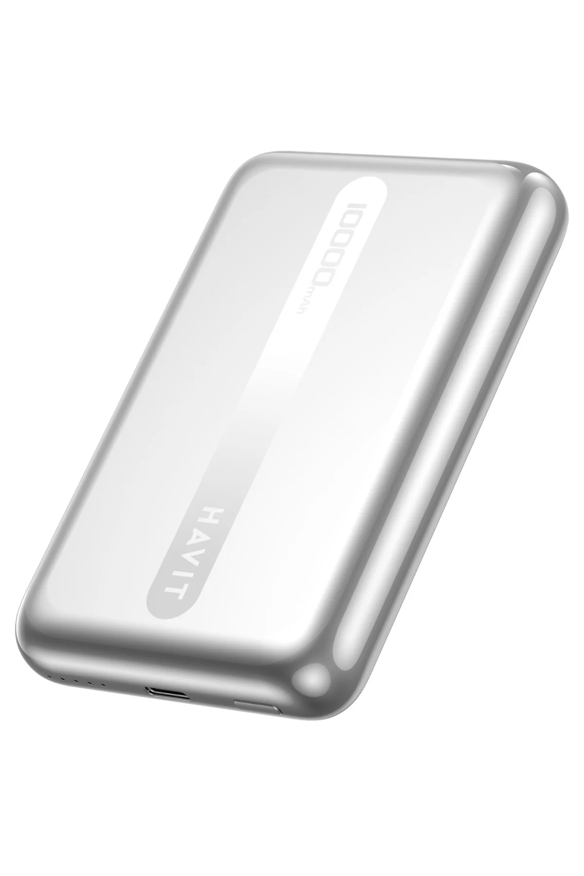 PB5246 10.000mAh Magsafe 15W Hızlı Manyetik Kablosuz Powerbank İnce Iphone Uyumlu - Gri - Havit Görsel 3