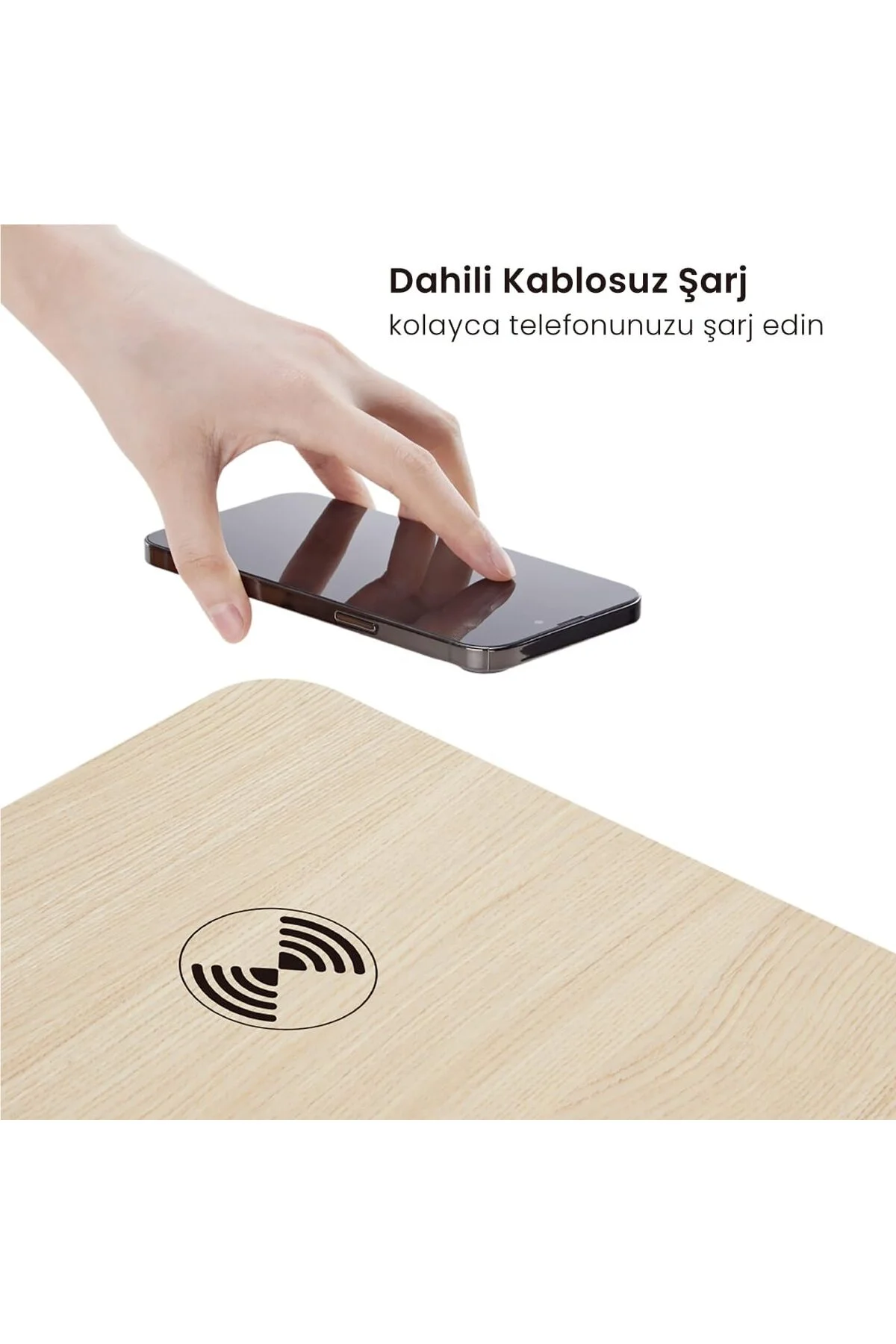 Elektrikli Çalışma Masası Yüksekliği Ayarlanabilir Hafızalı 1x Type-C 1x Usb-A - voltix Görsel 7