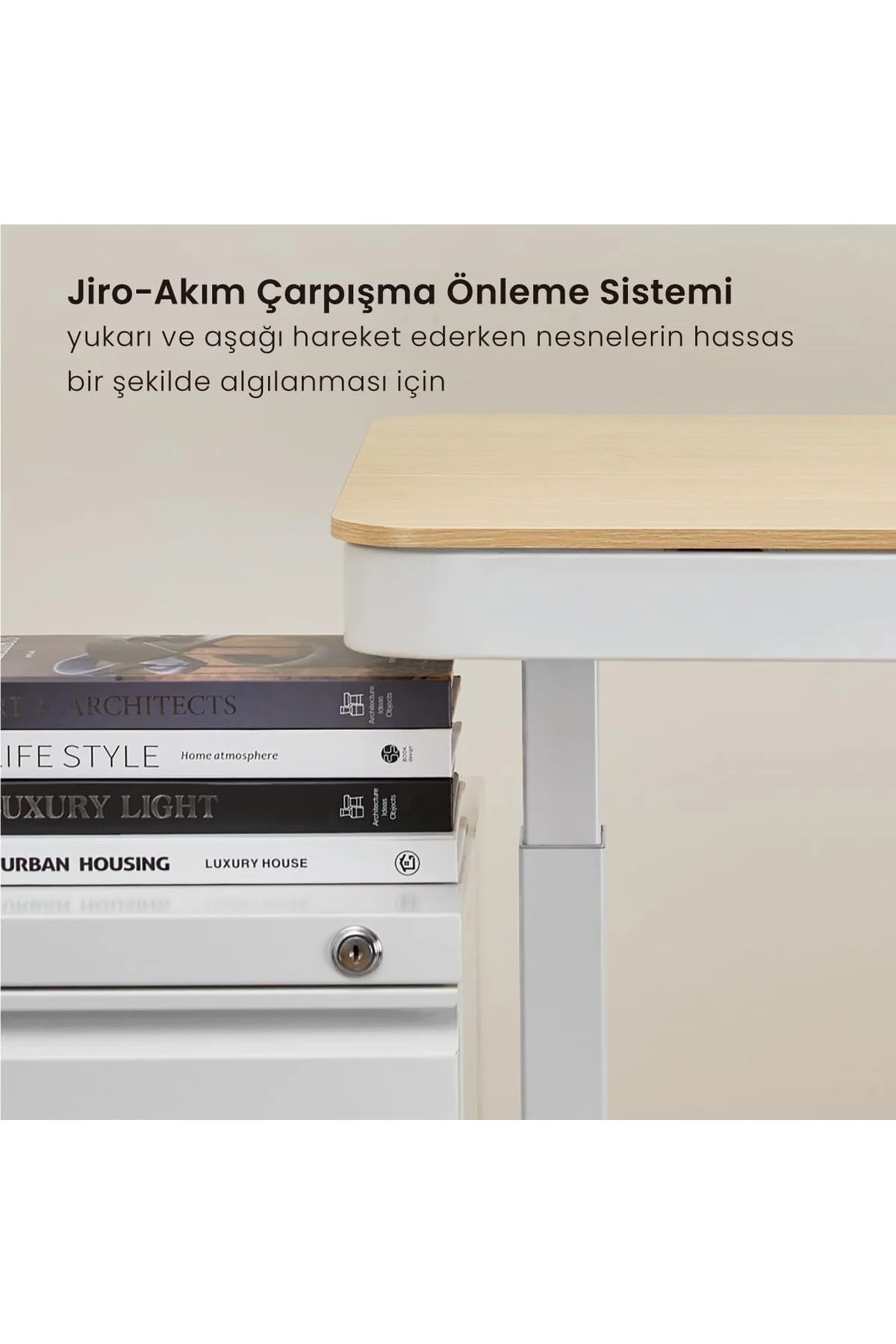 Elektrikli Çalışma Masası Yüksekliği Ayarlanabilir Hafızalı 1x Type-C 1x Usb-A - voltix Görsel 5