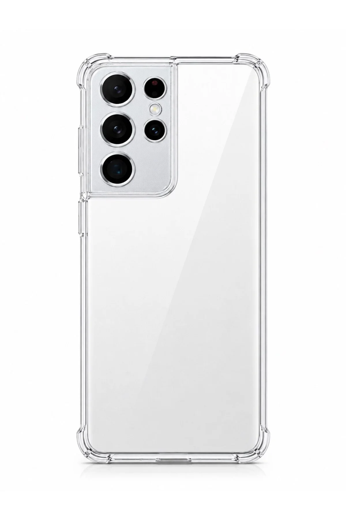 Samsung Galaxy S21 Ultra Uyumlu Şeffaf Silikon Kılıf | Kamera Korumalı Darbe Emici Esnek TPU
