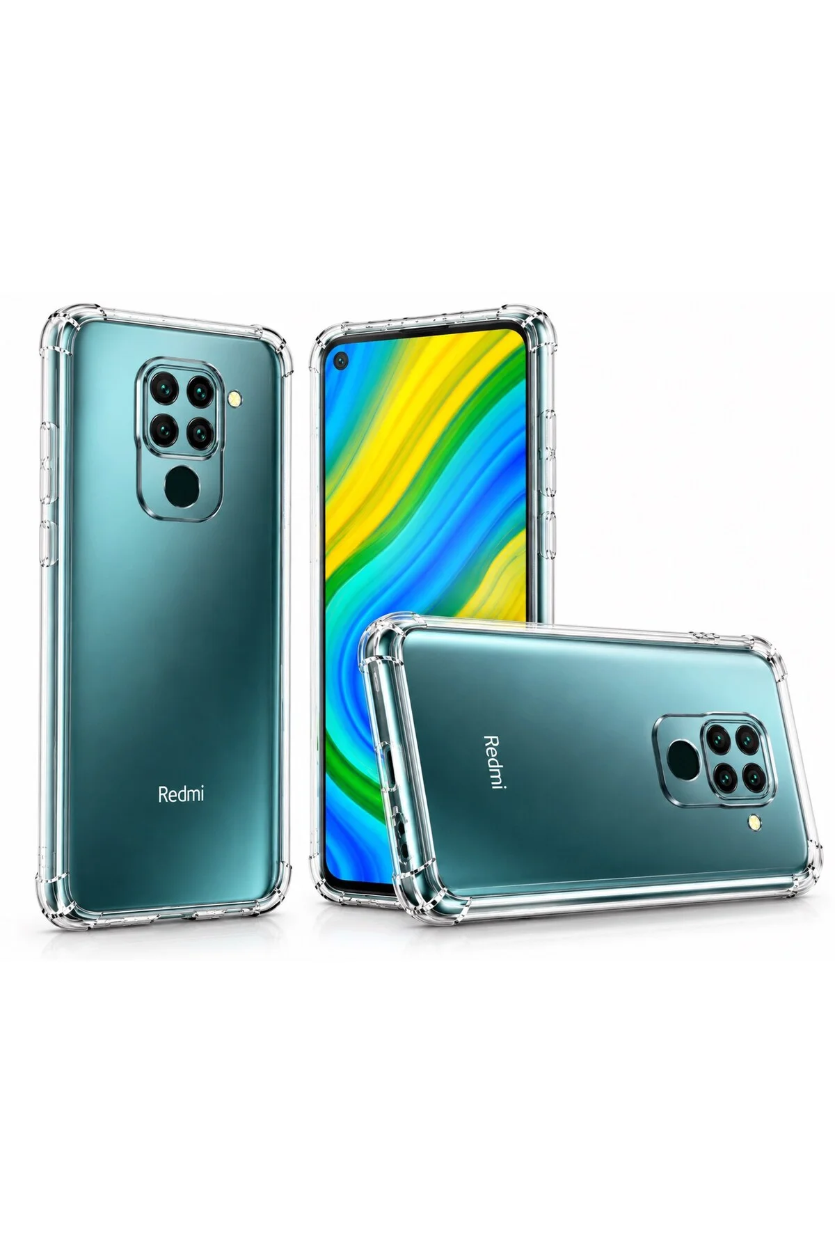 Xiaomi Redmi Note 9 Uyumlu Şeffaf Silikon Kılıf | Darbe Emici İnce Esnek TPU Telefon Koruyucu - Logis Görsel 2
