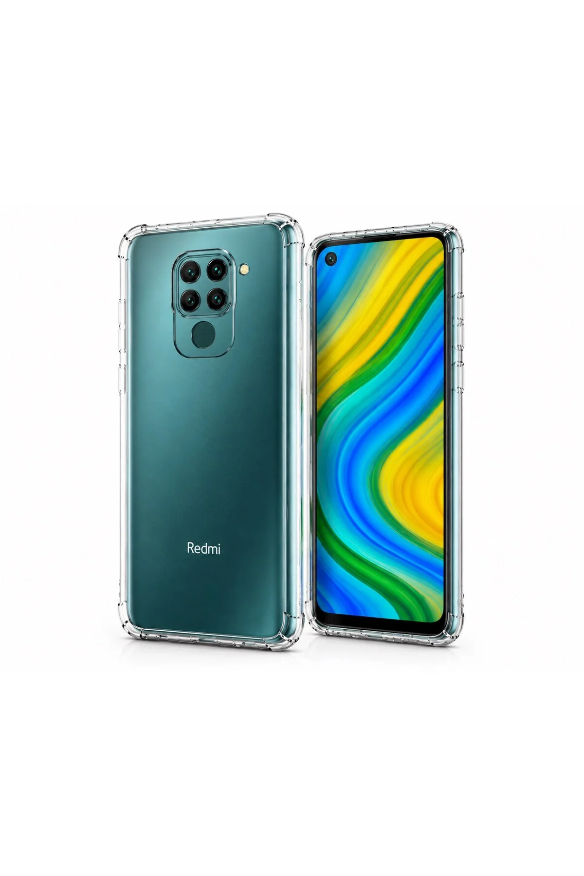 Xiaomi Redmi Note 9 Uyumlu Şeffaf Silikon Kılıf | Darbe Emici İnce Esnek TPU Telefon Koruyucu