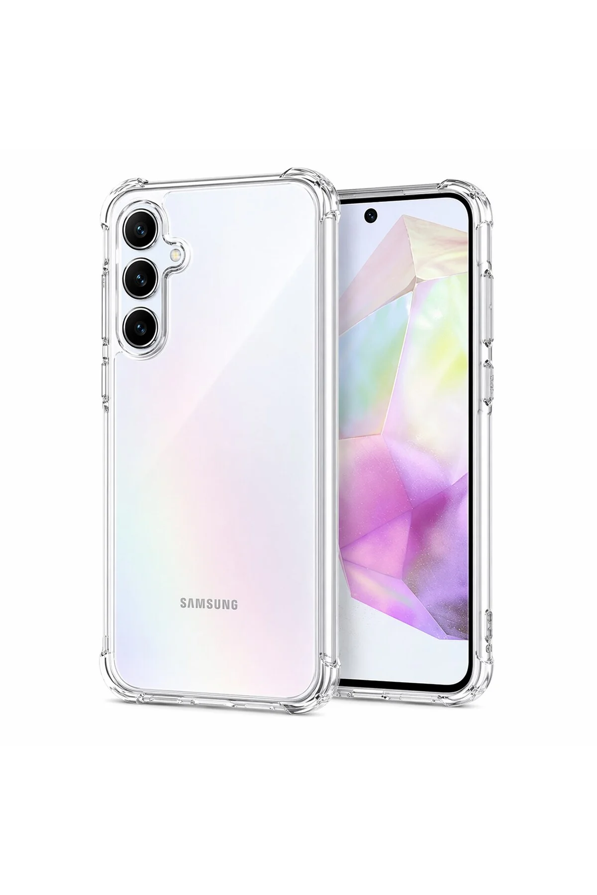 Samsung Galaxy A35 Uyumlu Şeffaf Silikon Kılıf – Darbe Emici, İnce ve Esnek Koruma