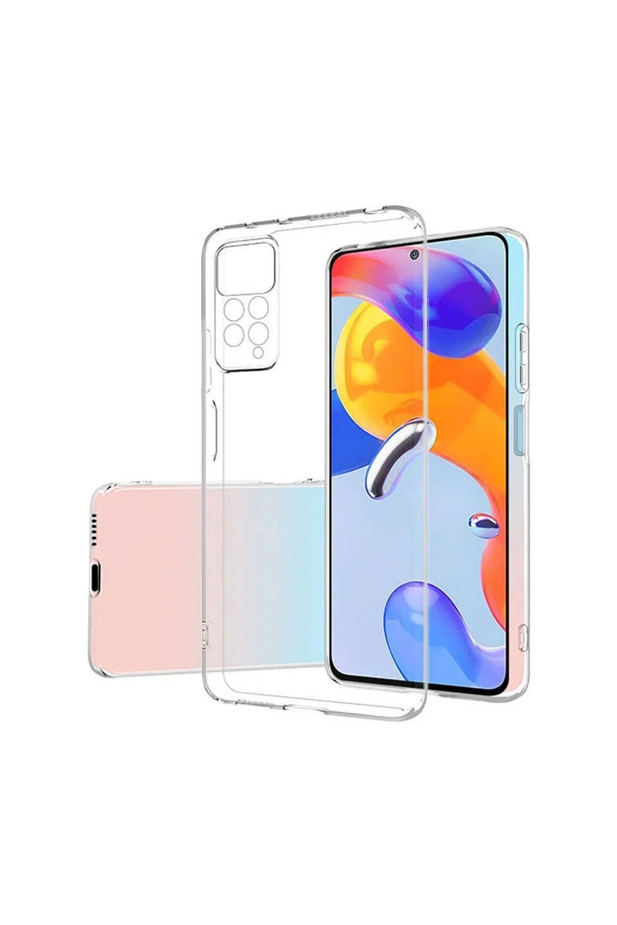 Redmi Note 12 Pro 4G Kılıf Süper Silikon Şeffaf - Logis Görsel 2