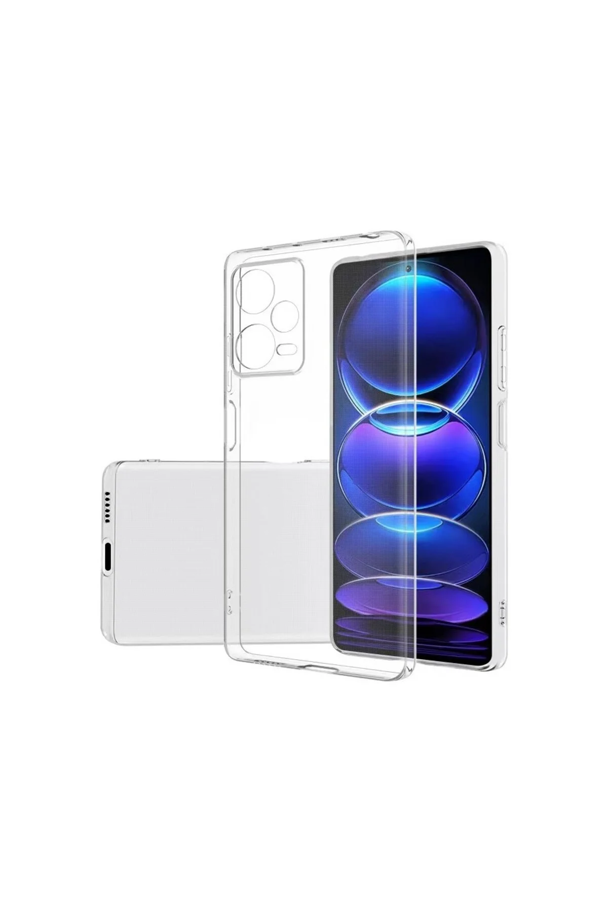 Redmi Note 12 Kılıf Süper Silikon Şeffaf - Logis Görsel 3
