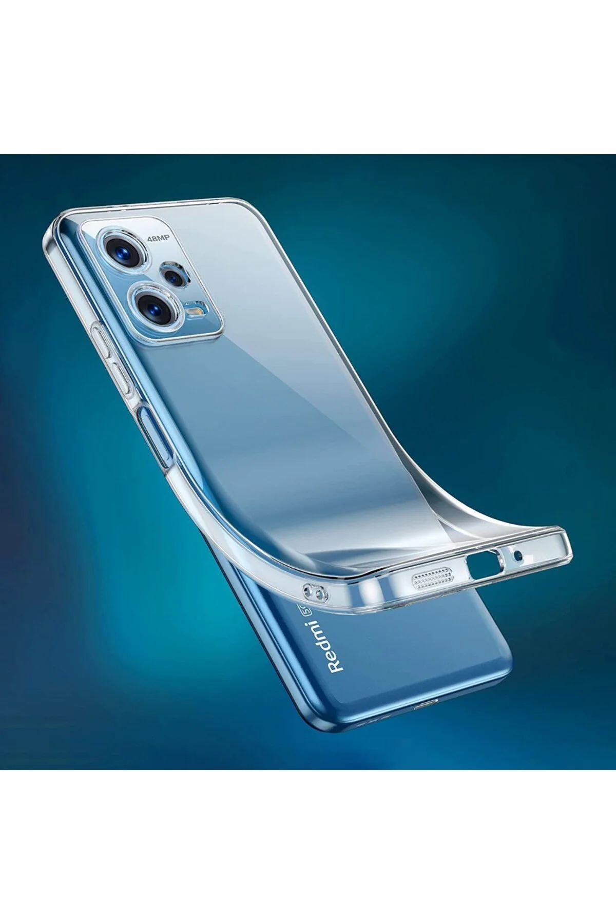 Redmi Note 12 Kılıf Süper Silikon Şeffaf - Logis Görsel 4