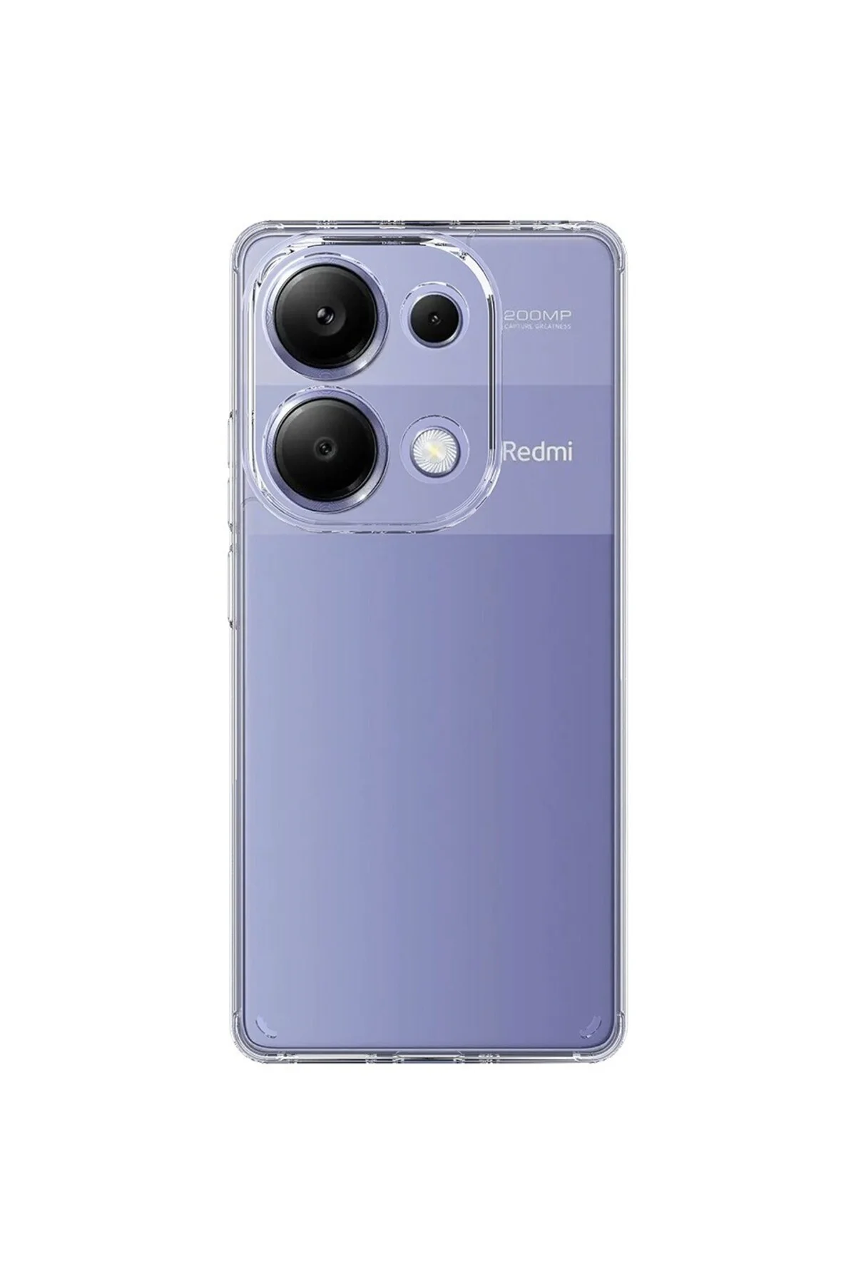 Redmi Note 13 Kılıf Süper Silikon Şeffaf - Logis Görsel 4