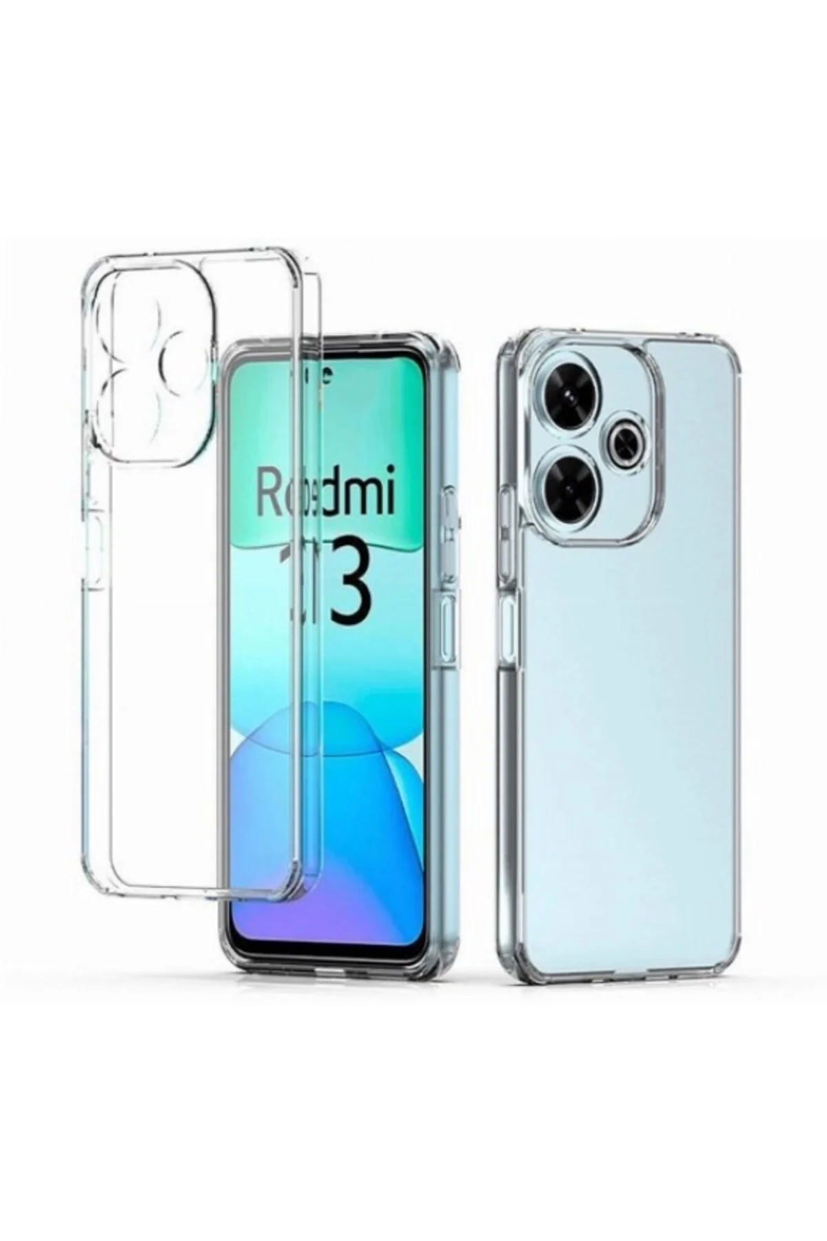 Redmi 13C Kılıf Süper Silikon Şeffaf - Logis Görsel 3