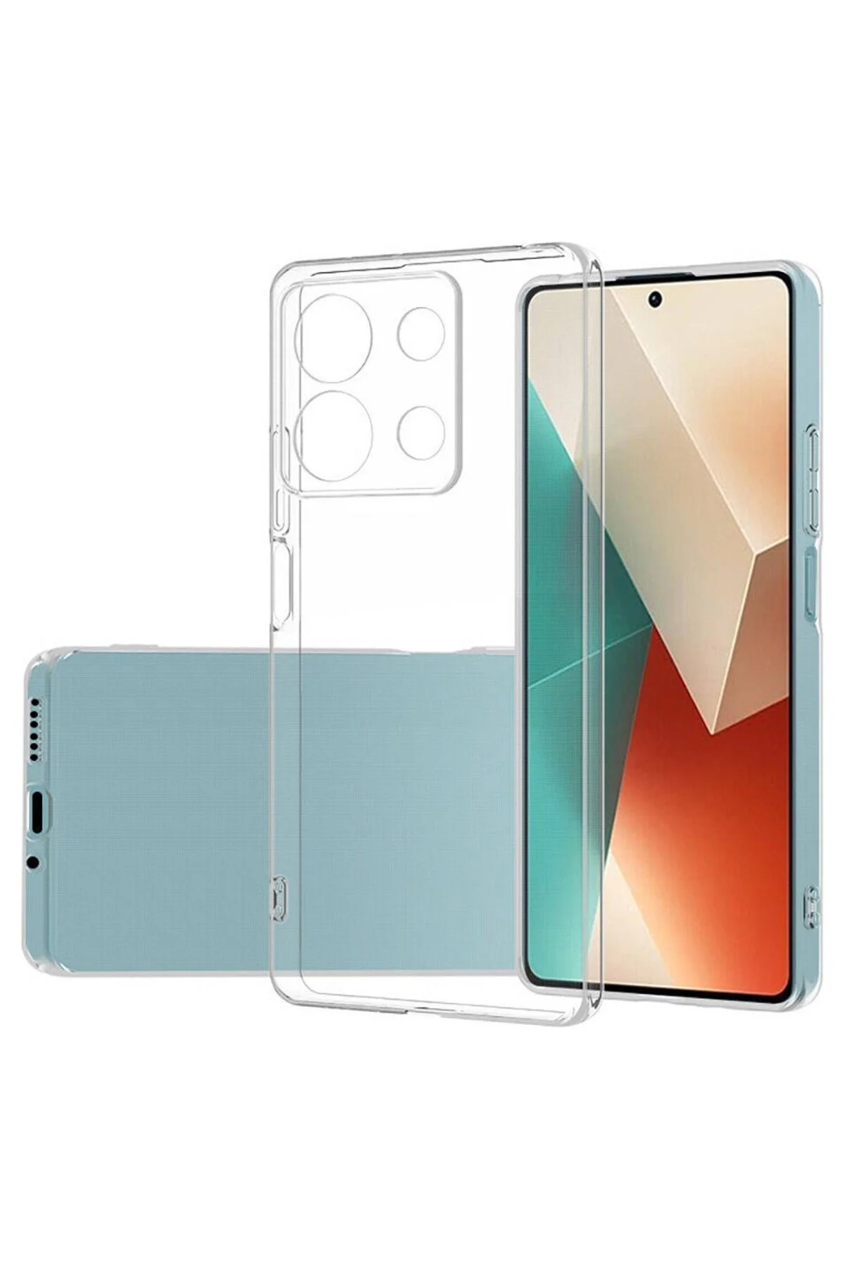 Redmi Note 13 Pro 5G Kılıf Süper Silikon Şeffaf - Logis Görsel 2