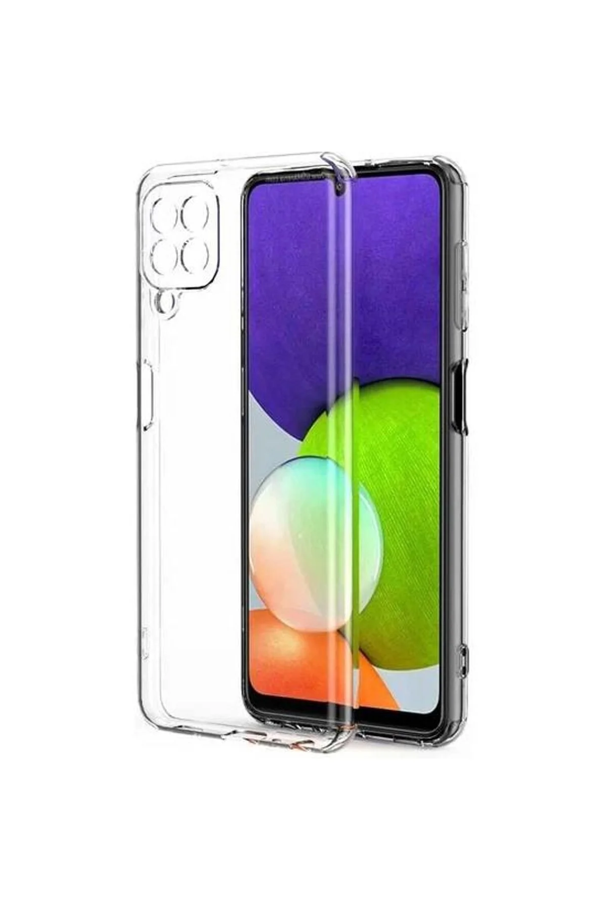 Samsung Galaxy A22 Kılıf Süper Silikon Şeffaf - Logis Görsel 2