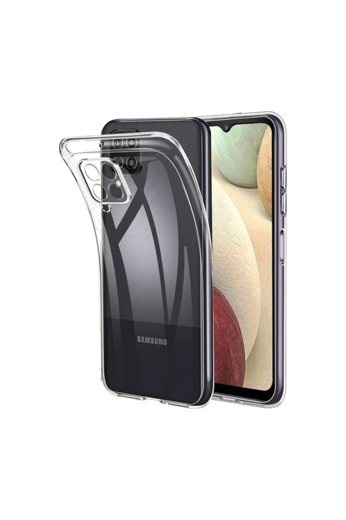 Samsung Galaxy A12 Kılıf Süper Silikon Şeffaf - Logis Görsel 4