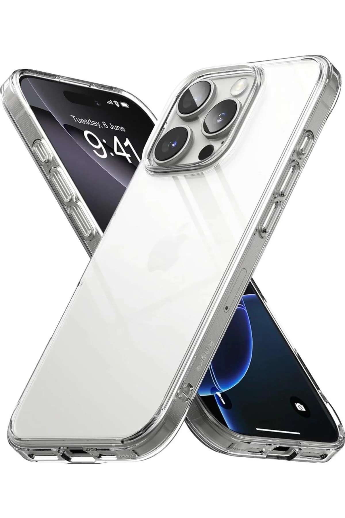Apple iPhone 16 Pro Max Kılıf Süper Silikon Şeffaf - Logis Görsel 3