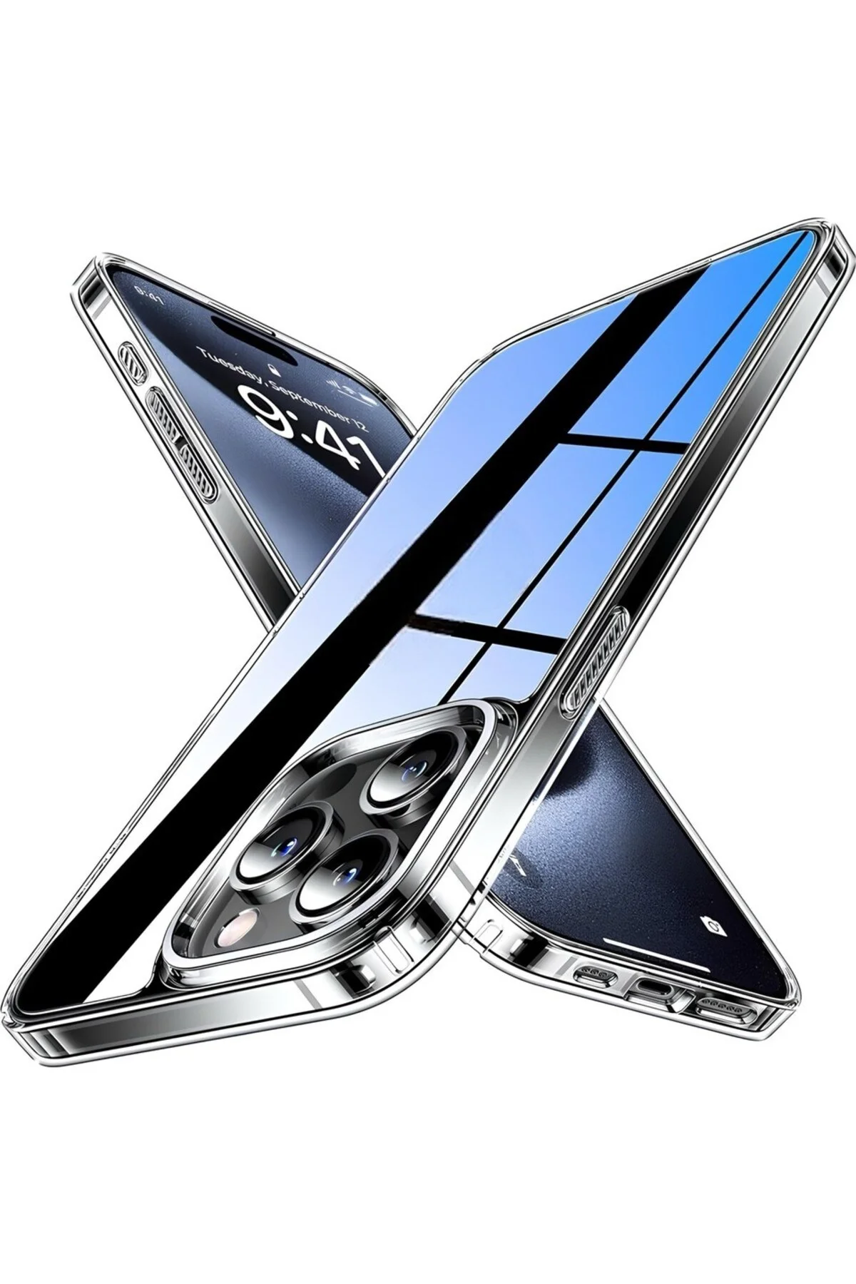 Apple iPhone 16 Pro Max Kılıf Süper Silikon Şeffaf - Logis Görsel 2