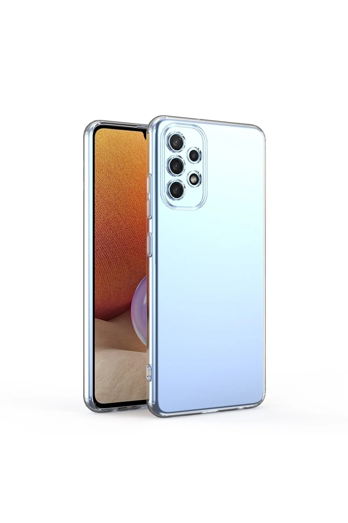 Samsung Galaxy A53 5g Kılıf Lens Kamera Korumalı Ultra Ince Şeffaf Slim Silikon Kapak - CeoAksesuar Görsel 2