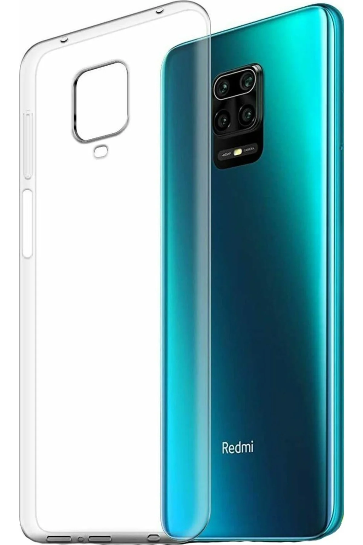 Xiaomi Redmi Note 9s Uyumlu Şeffaf Silikon Kılıf - Logis Görsel 2
