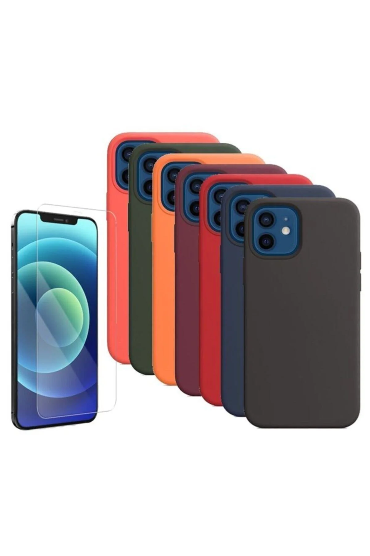 Iphone 12 Mini 5.4 Kılıf Içi Kadife Silikon Lansman Tam Koruma - Logis Görsel 2