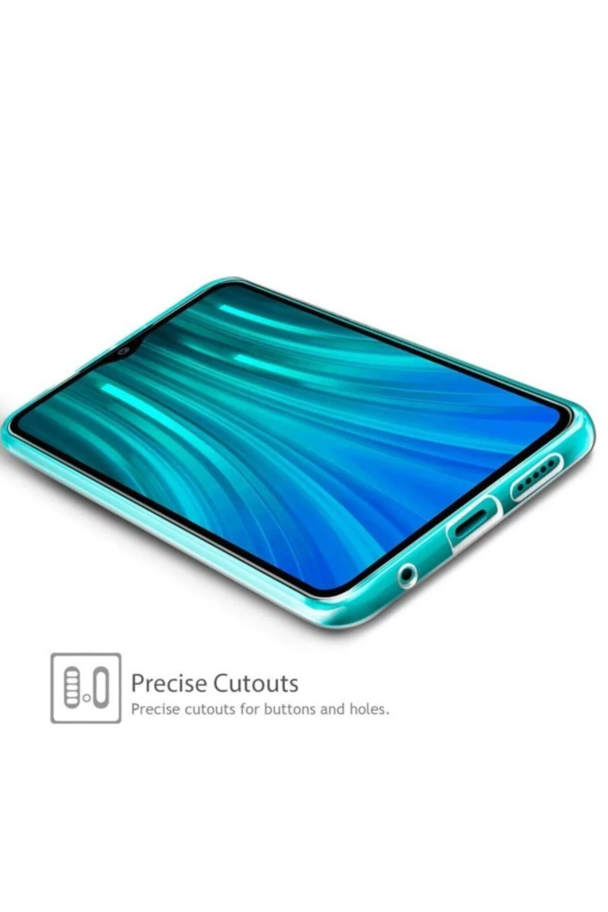 Xiaomi Redmi Note 8 Pro Kılıf Tam Şeffaf Silikon Transparan - Logis Görsel 6