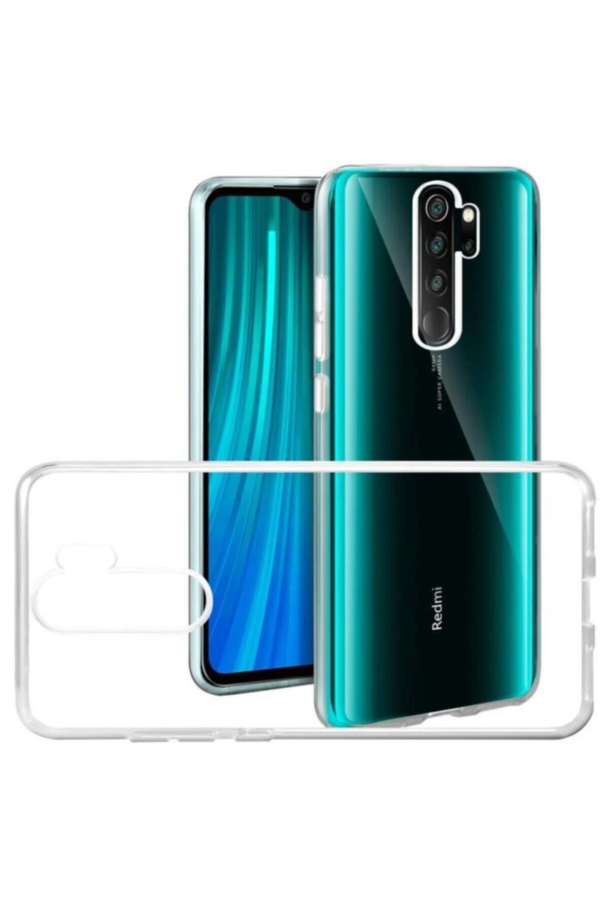 Xiaomi Redmi Note 8 Pro Kılıf Tam Şeffaf Silikon Transparan - Logis Görsel 4
