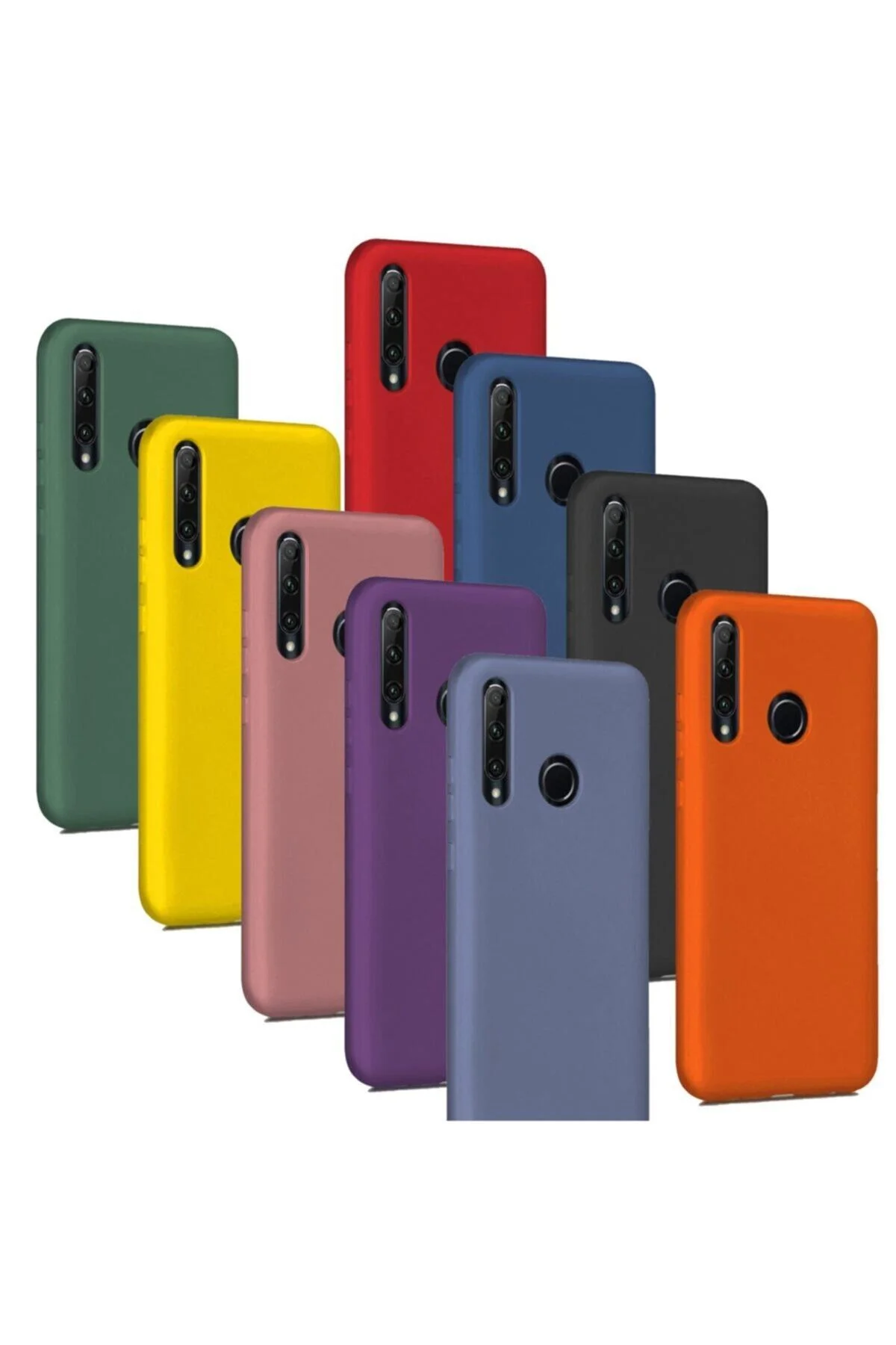 Huawei P40 Lite E Uyumlu Kılıf Liquid Içi Kadife Lansman Velvet Silikon - Logis Görsel 3
