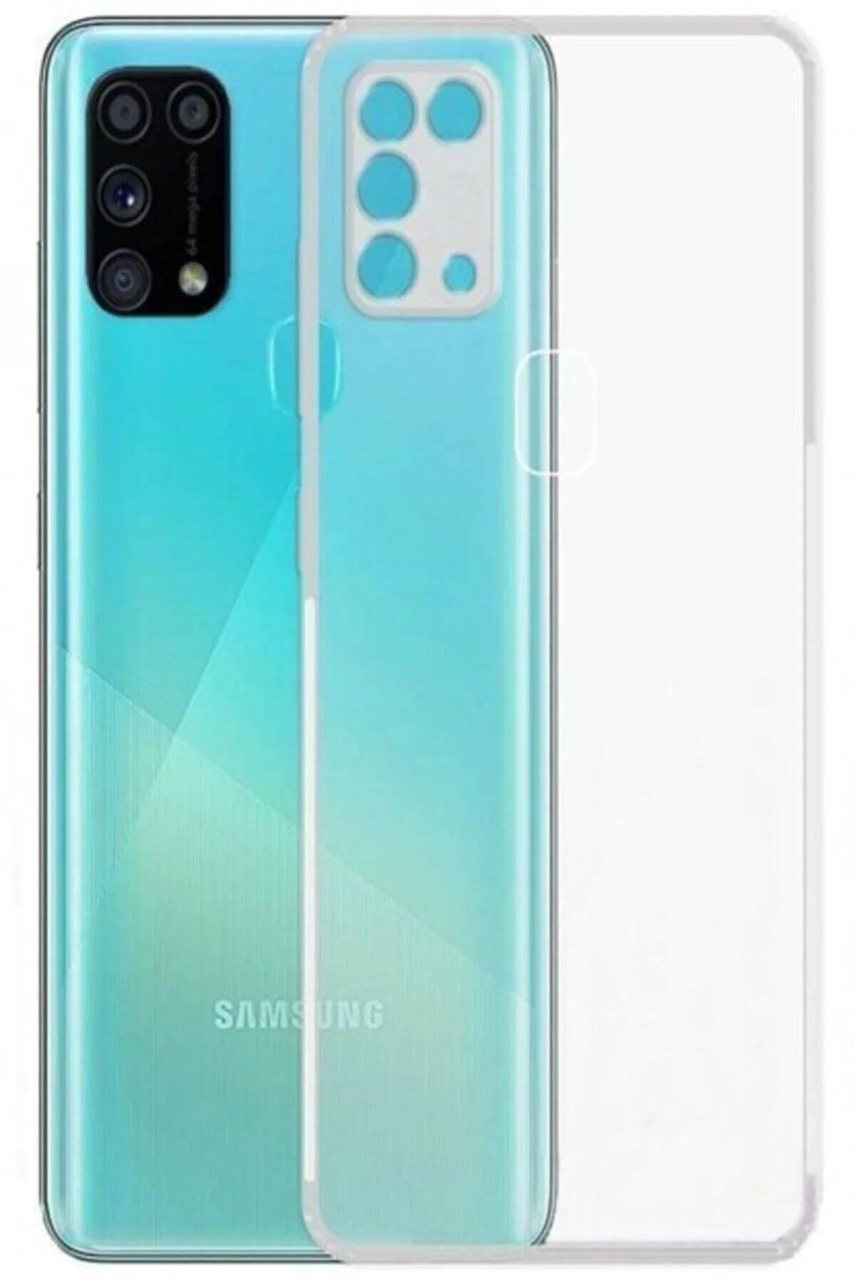 Samsung Galaxy A20s Uyumlu Şeffaf Kılıf Silikon Koruma Kamera Korumalı