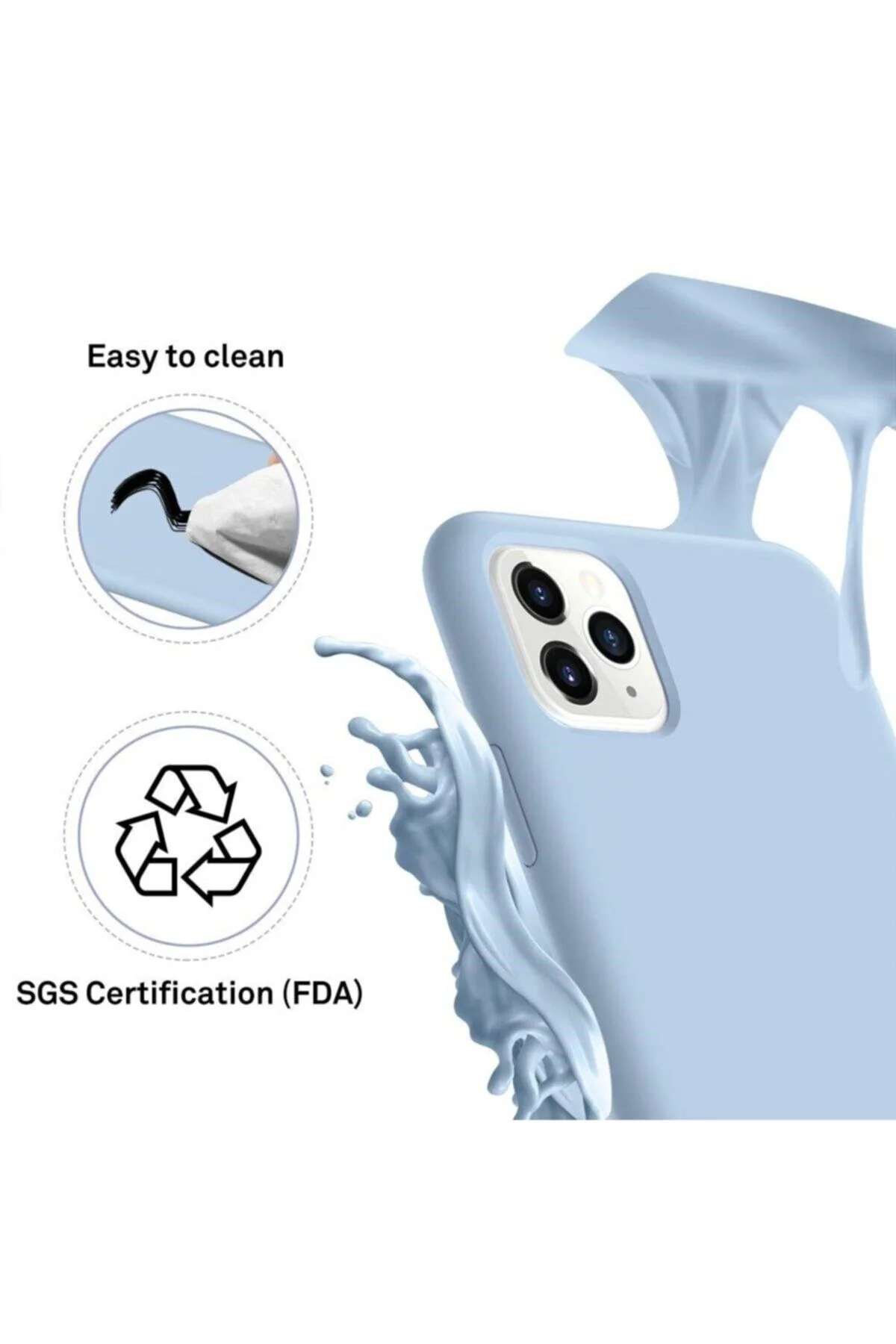 Iphone Se 2020 Uyumlu Kılıf Içi Kadife Silikon Lansman Tam Koruma - Logis Görsel 8