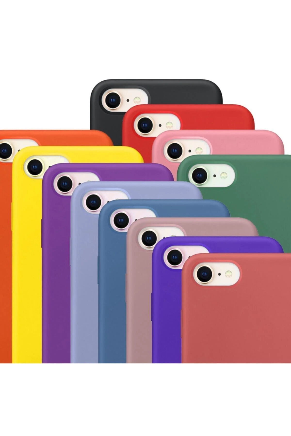 Iphone Se 2020 Uyumlu Kılıf Içi Kadife Silikon Lansman Tam Koruma - Logis Görsel 3
