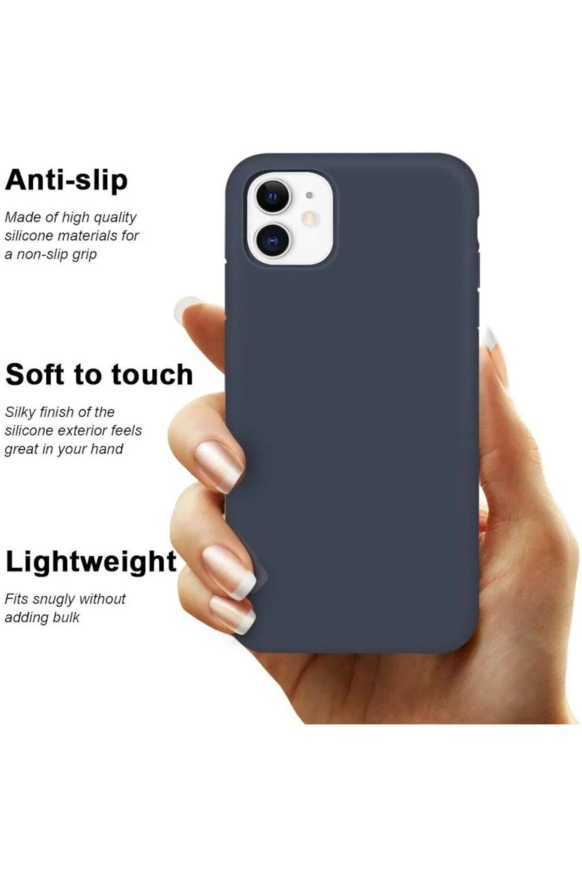 Iphone 12 Uyumlu Kılıf Velvet Içi Kadife Lansman Silikon Kılıf - Logis Görsel 7