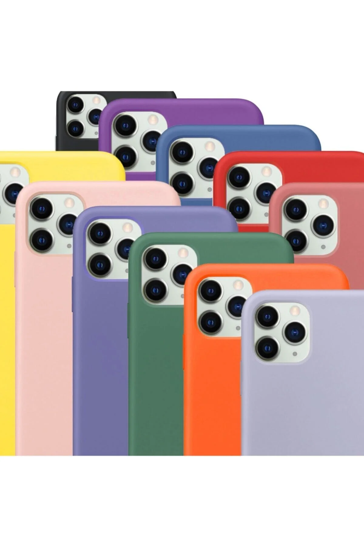 Iphone 12 Pro 6.1 Uyumlu Lacivert Silikon Kılıf - Logis Görsel 3