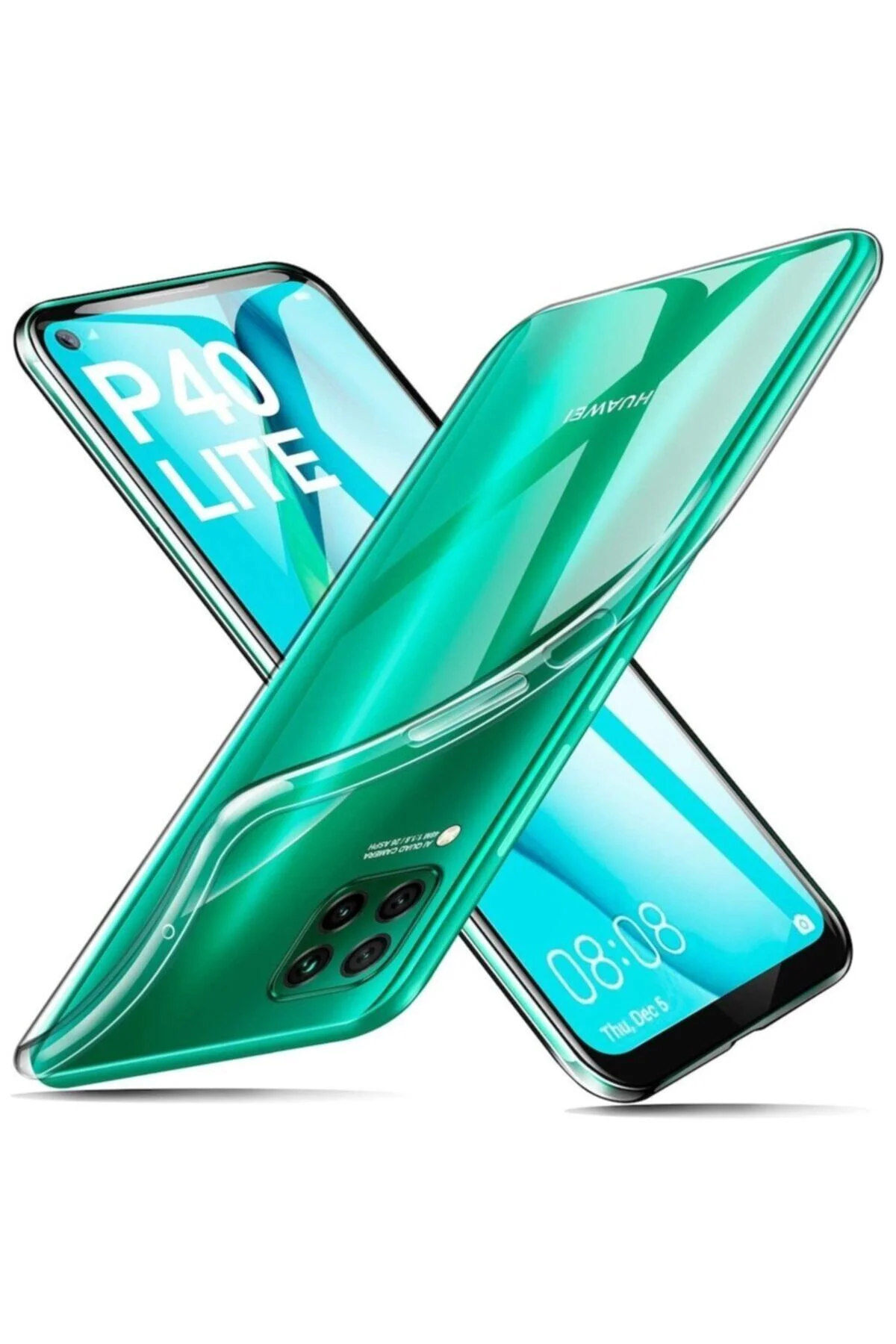 Huawei P40 Lite Kılıf Premium Şeffaf Silikon Kılıf - Logis Görsel 5