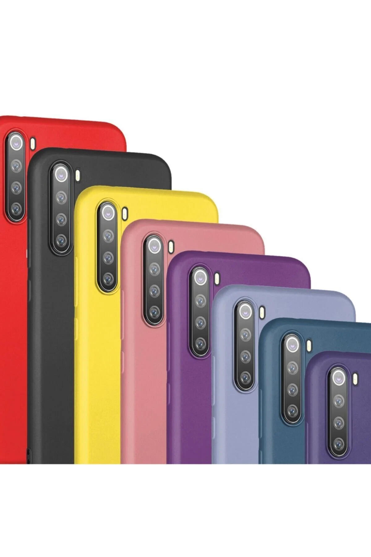 Xiaomi Redmi Note 8 Uyumlu Kılıf Liquid Içi Kadife Tam Koruma Silikon - Logis Görsel 3