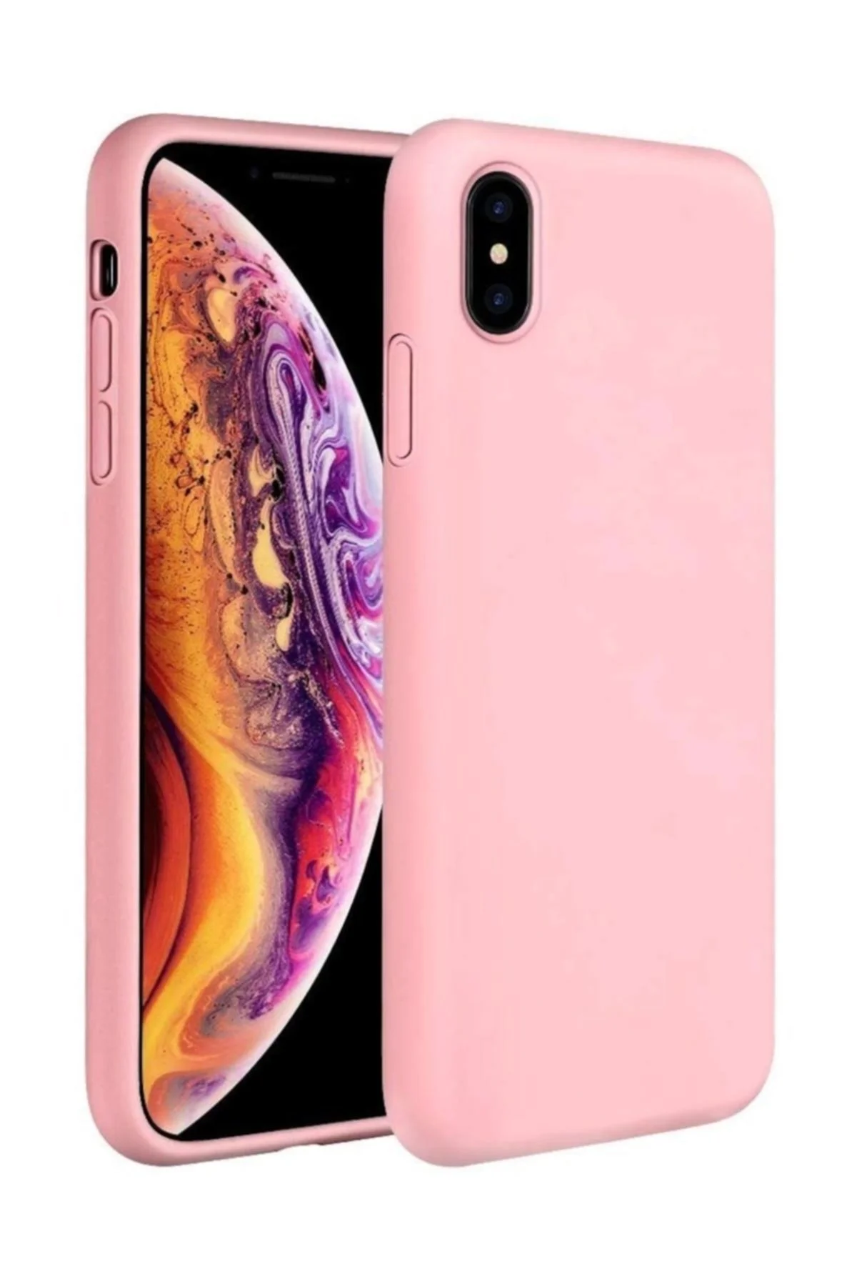 Apple Iphone Xs Max Kılıf Içi Kadife Tam Koruma Silikon Lansman
