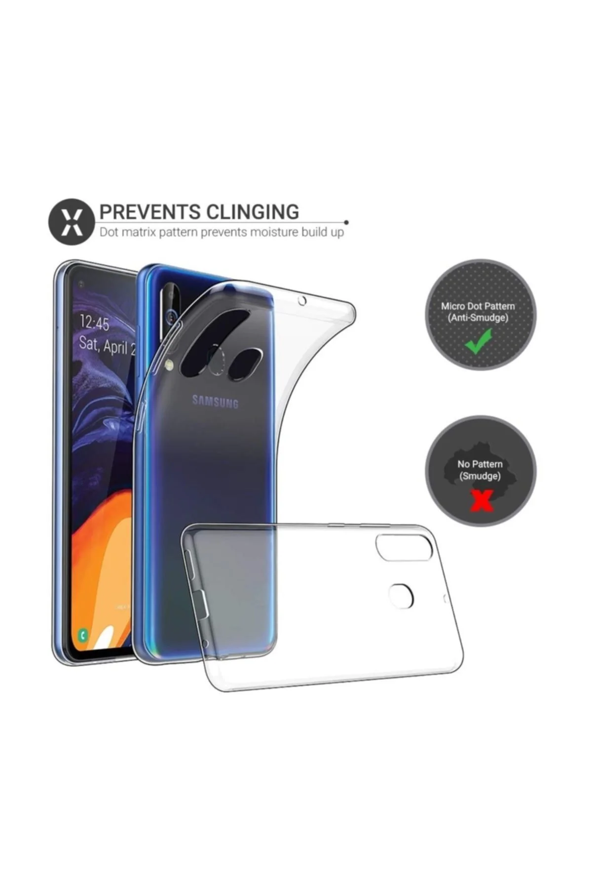 Samsung Galaxy A60 Premium Şeffaf Silikon Kılıf - Logis Görsel 3