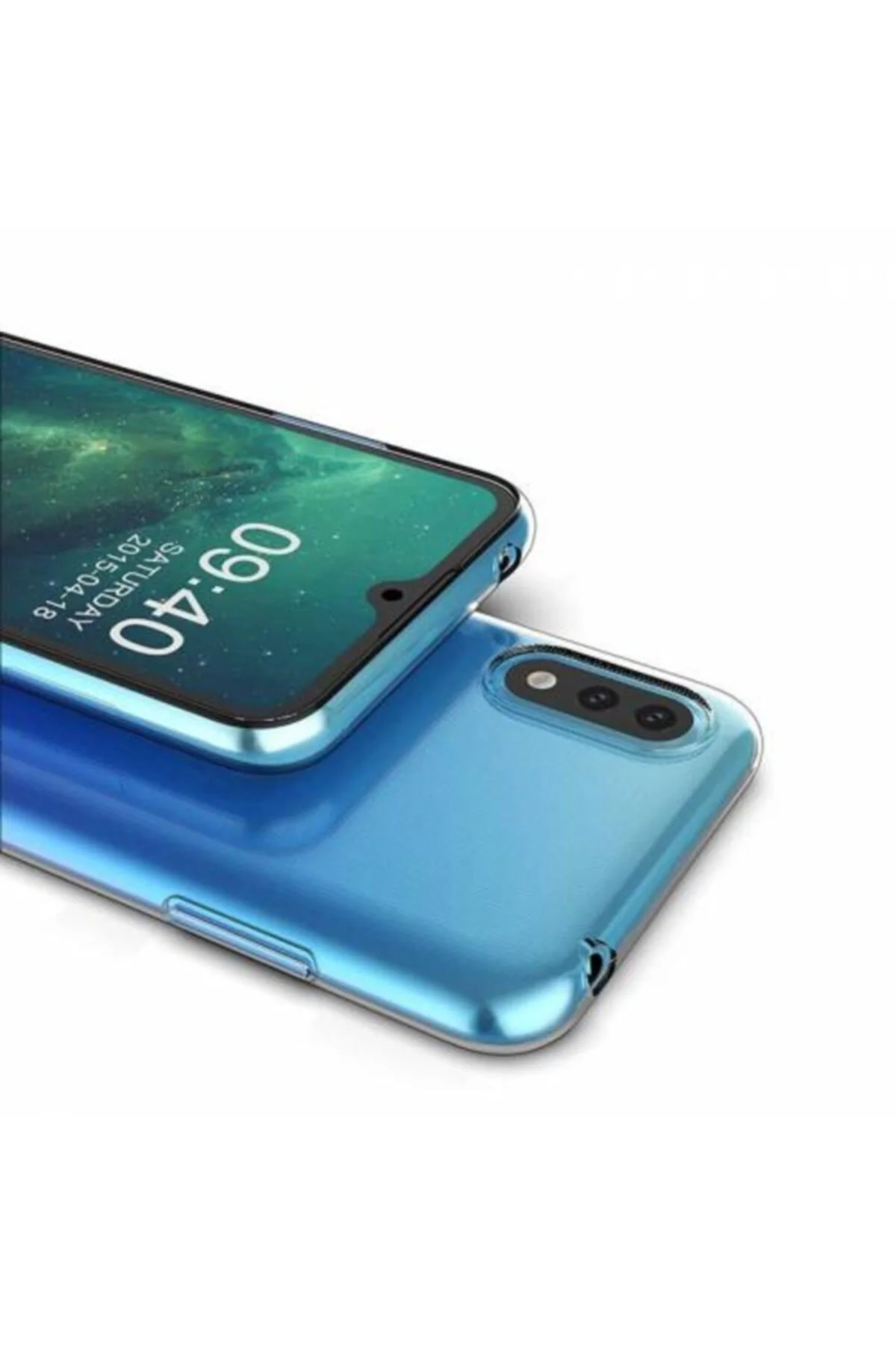 Samsung Galaxy A01 Uyumlu Şeffaf Kılıf Zore Süper Silikon - Logis Görsel 4