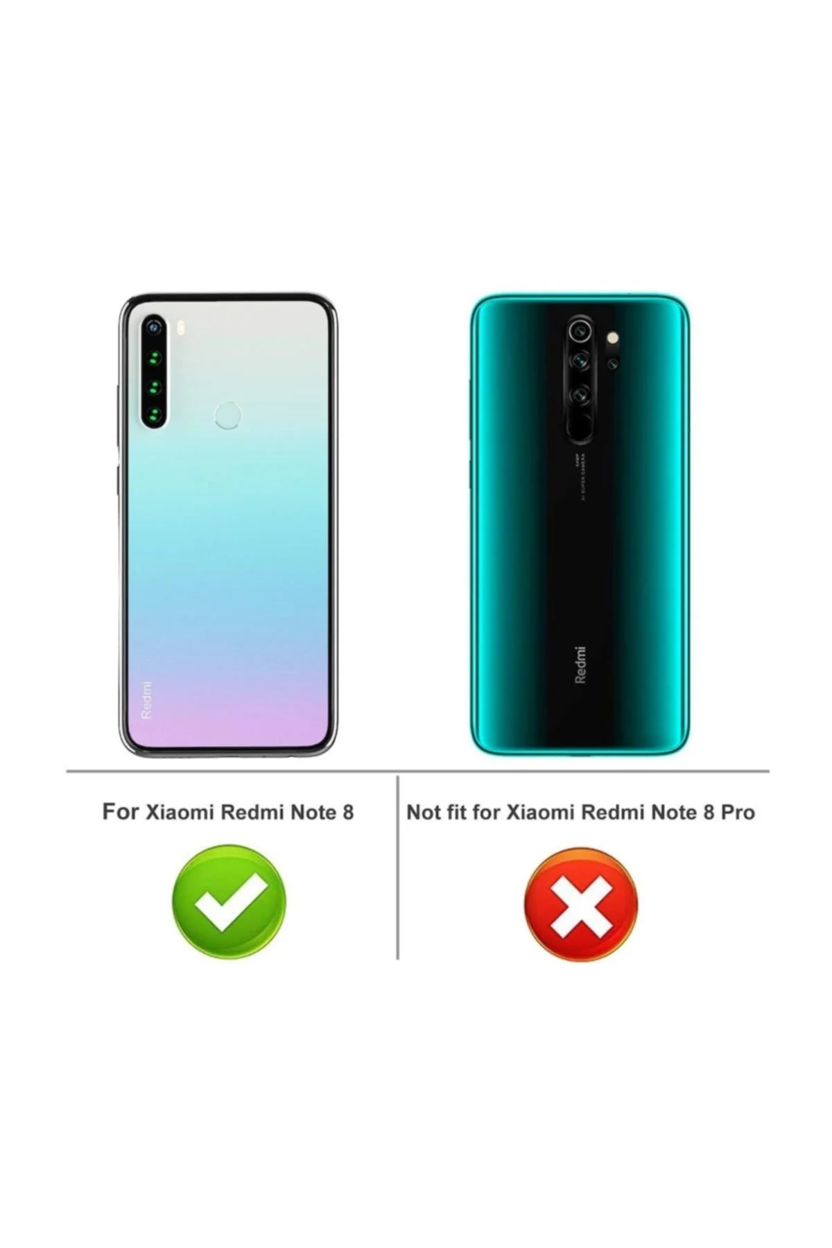 Xiaomi Redmi Note 8 Kılıf Şeffaf Silikon Tam Koruma Hibrit - Logis Görsel 5