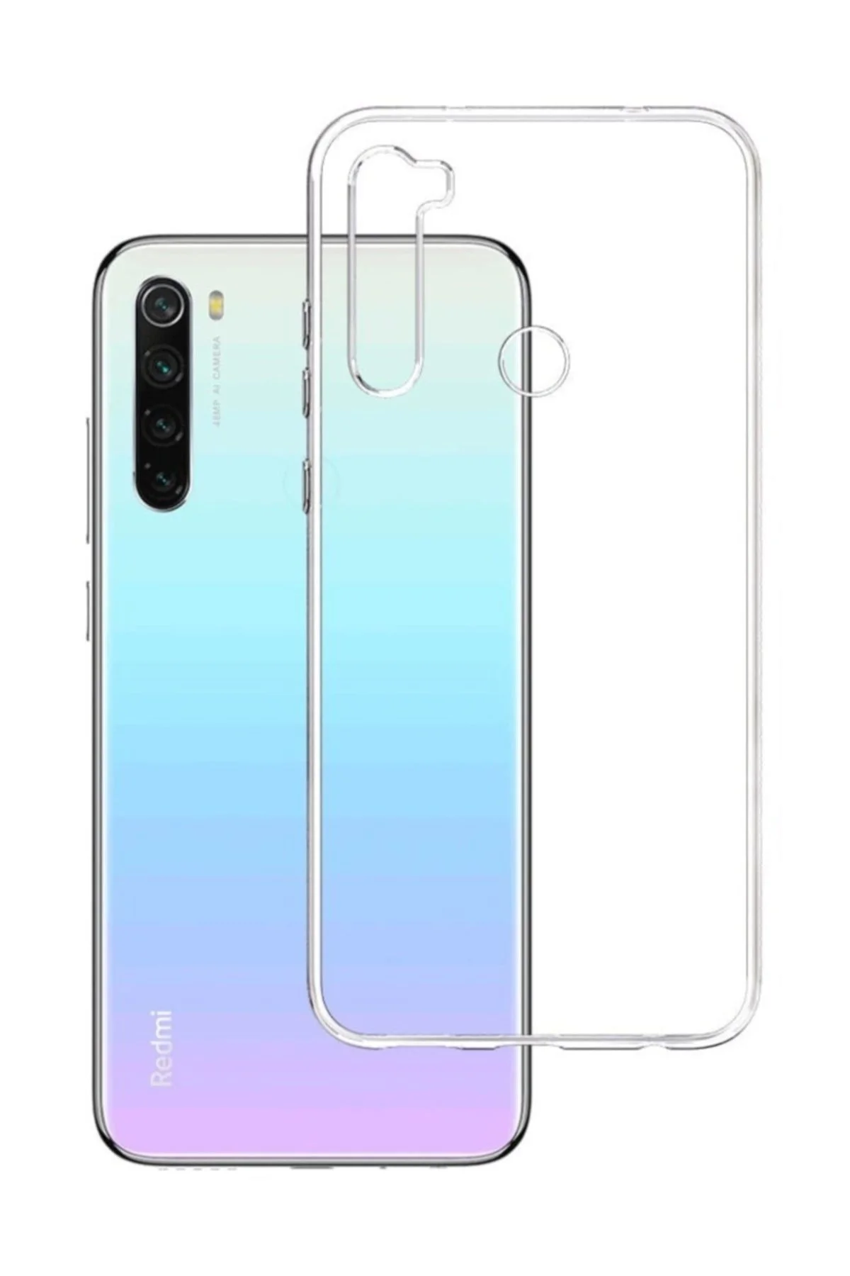 Xiaomi Redmi Note 8 Kılıf Şeffaf Silikon Tam Koruma Hibrit - Logis Görsel 6
