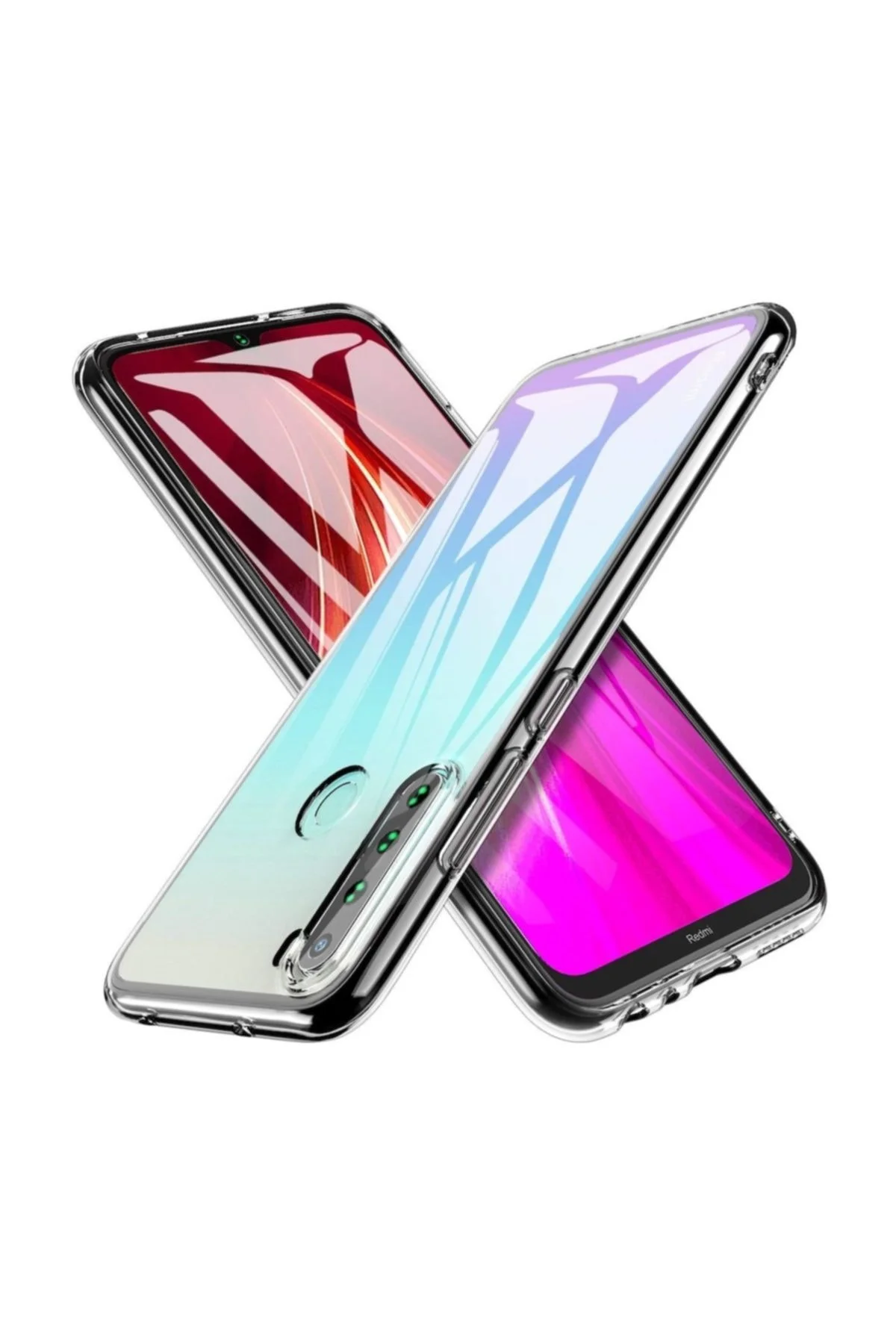 Xiaomi Redmi Note 8 Kılıf Şeffaf Silikon Tam Koruma Hibrit - Logis Görsel 4