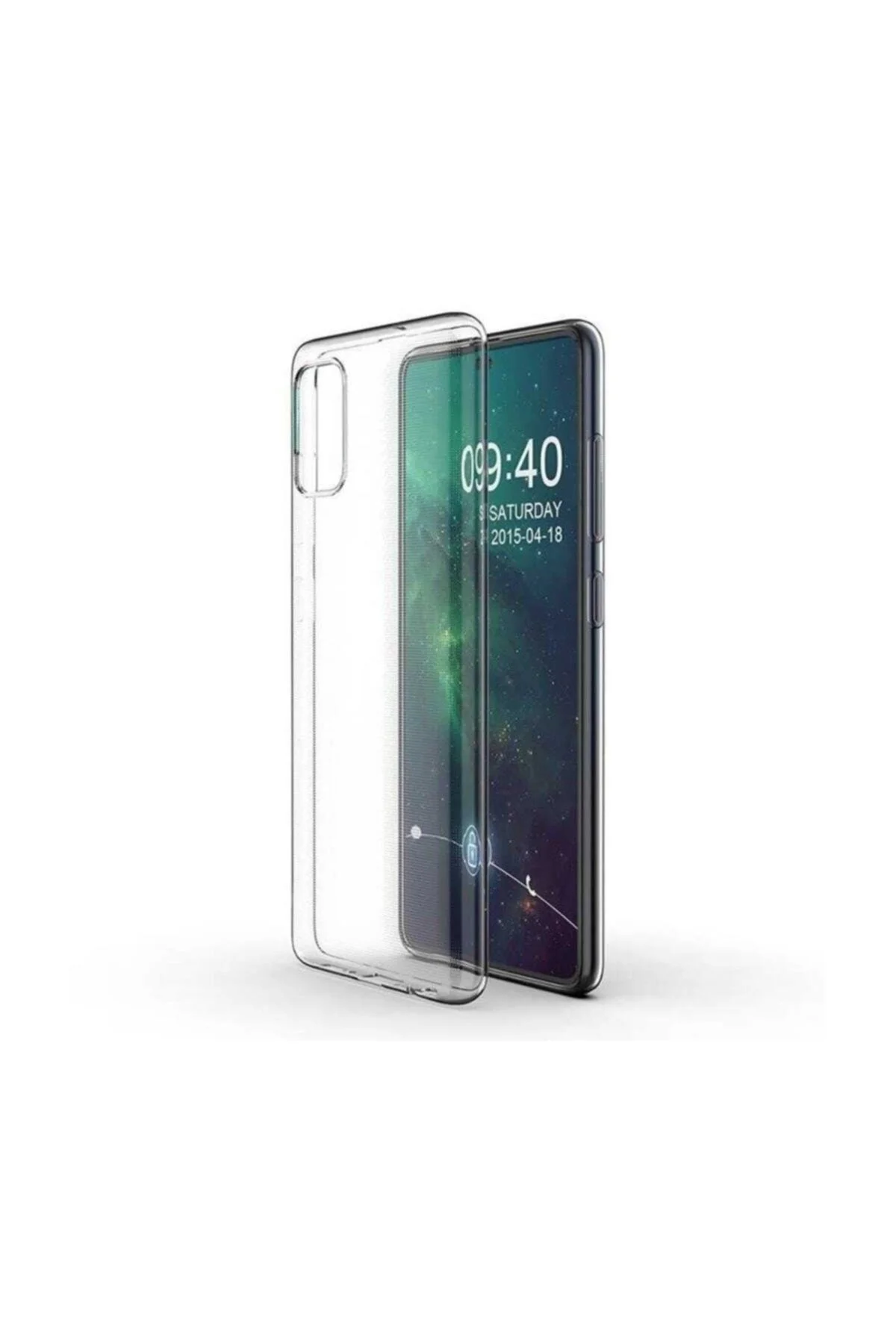 Samsung Galaxy A71 Kaliteli Şeffaf Süper Silikon Kılıf Cepaystore - Logis Görsel 7