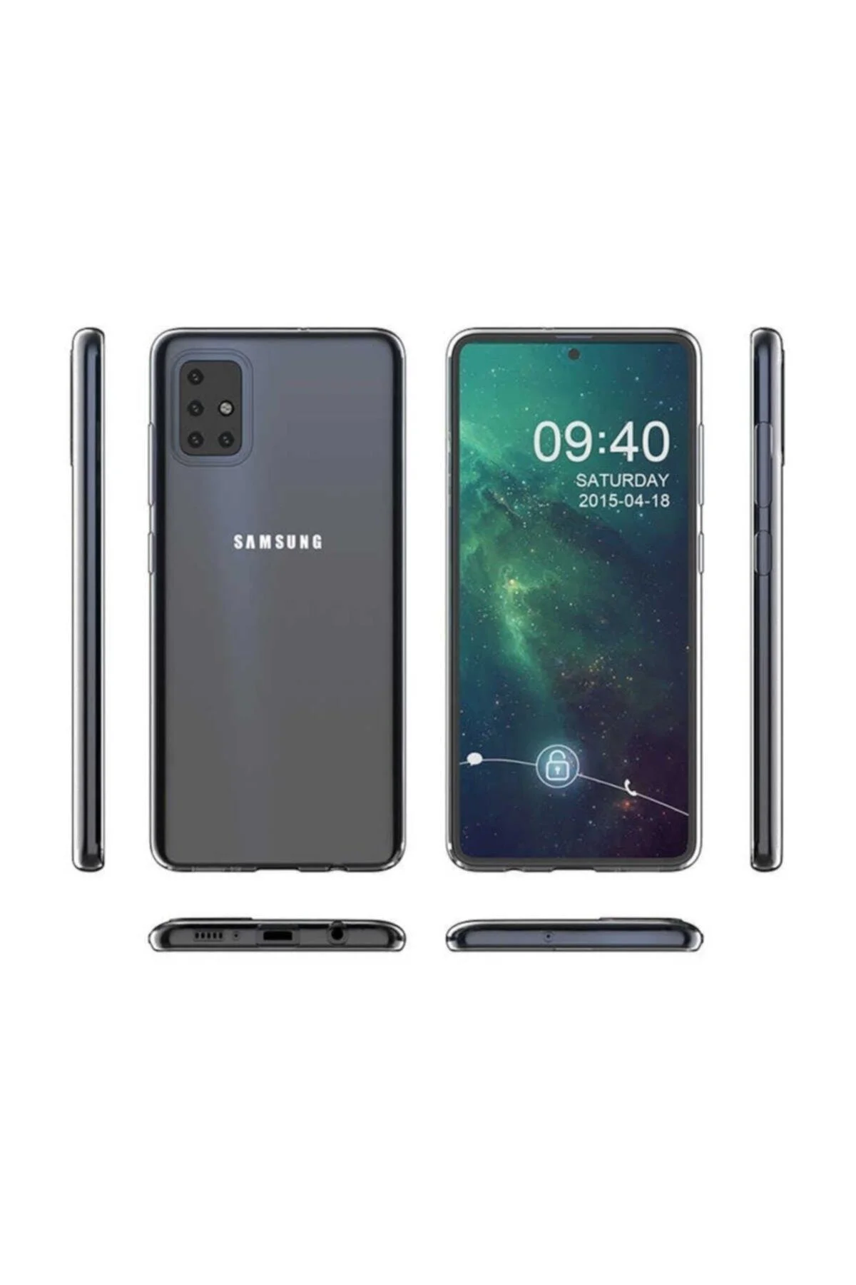 Samsung Galaxy A51 Kaliteli Şeffaf Süper Silikon Kılıf - Logis Görsel 4