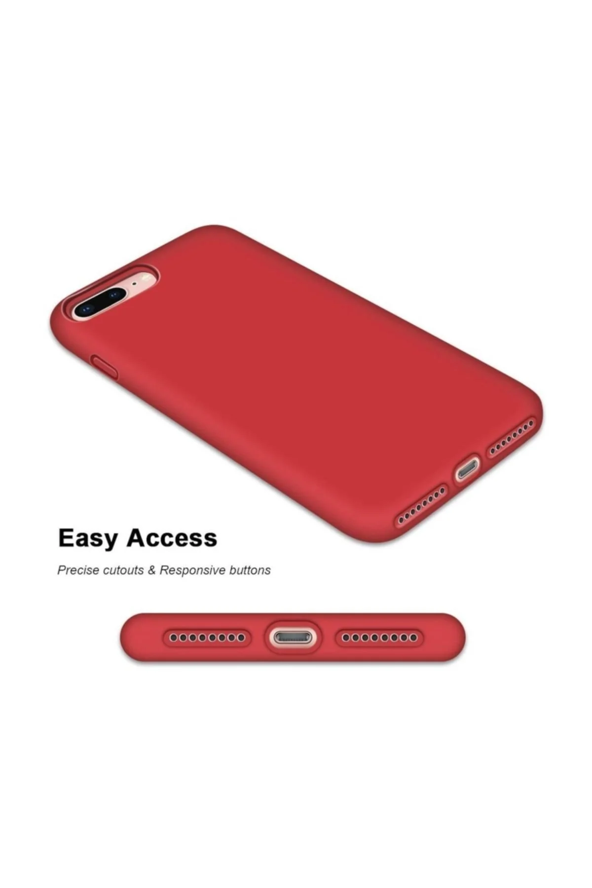 Apple Iphone 7 8 Plus Kılıf Içi Kadife Silikon Lansman Tam Koruma - Logis Görsel 3