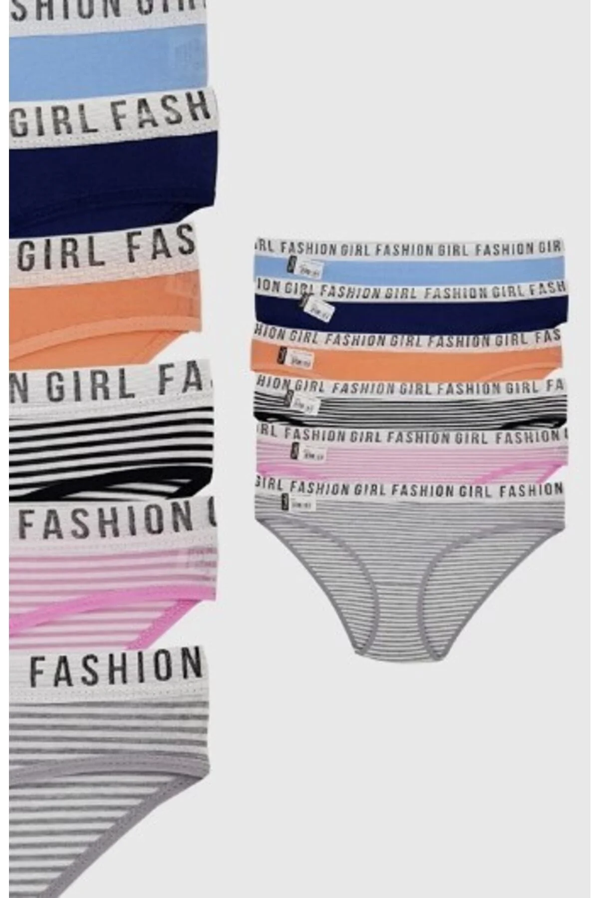 12 'li Hera Fashion Girl Kadın Bikini Külot Kombin
