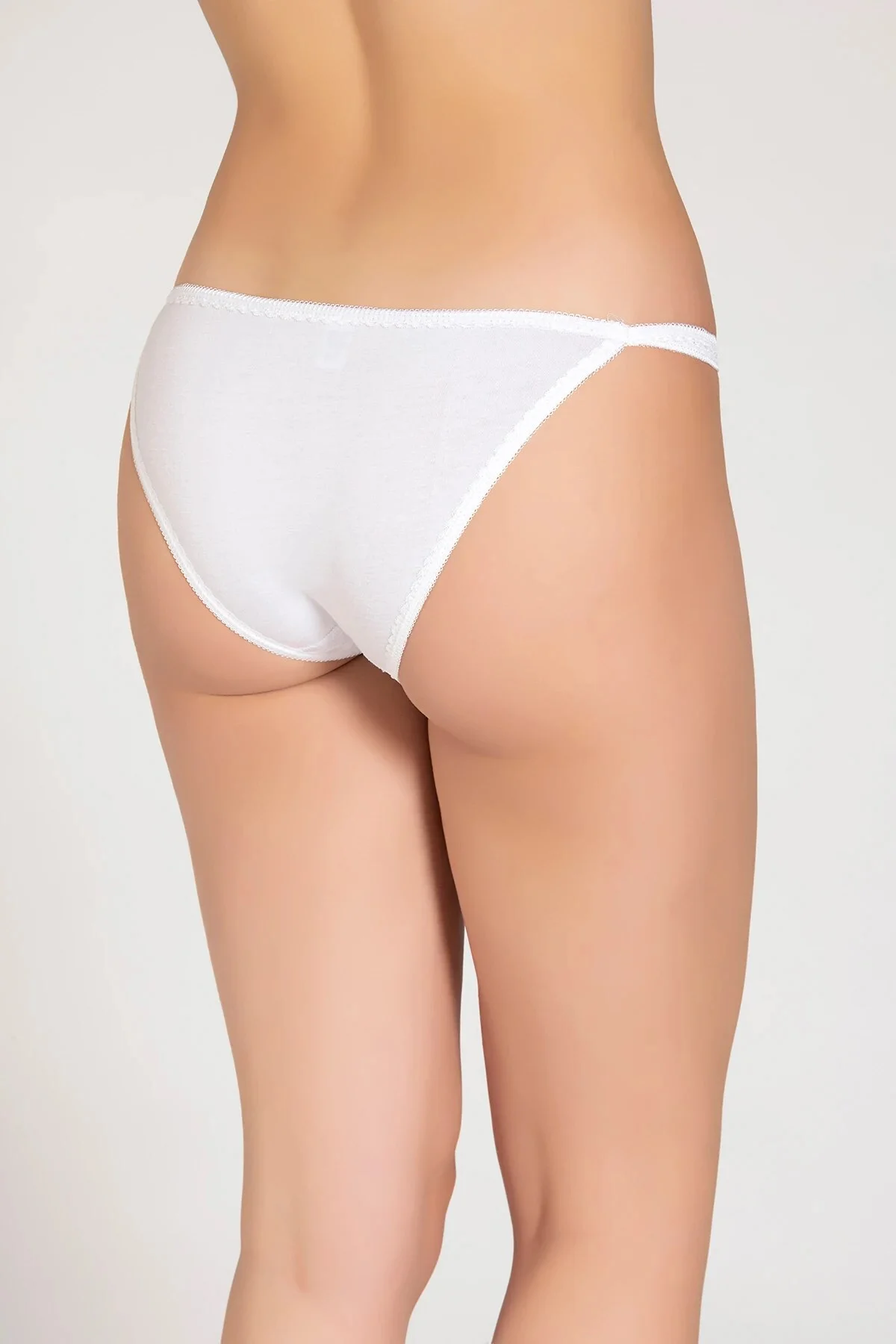 12' li Kadın Çift Biyeli Önü Tüllü Bikini Külot - Tutku Görsel 4